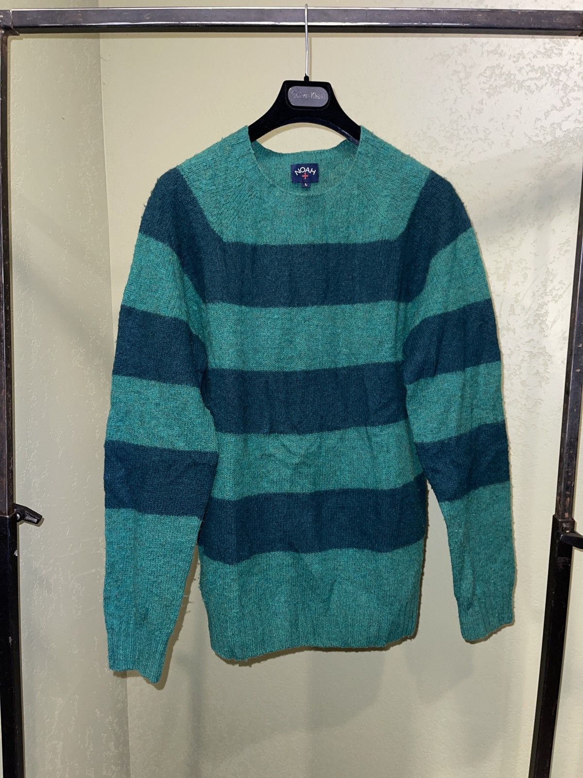 Noah FW17 Scotland made Lambswool striped sweater Size US L / EU 52-54 / 3 - 1 Thumbnail