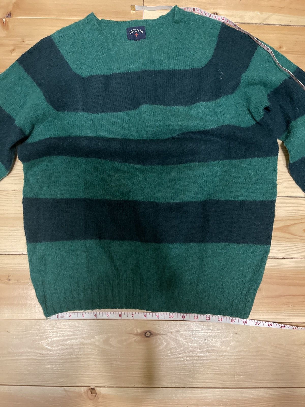 Noah FW17 Scotland made Lambswool striped sweater Size US L / EU 52-54 / 3 - 9 Thumbnail