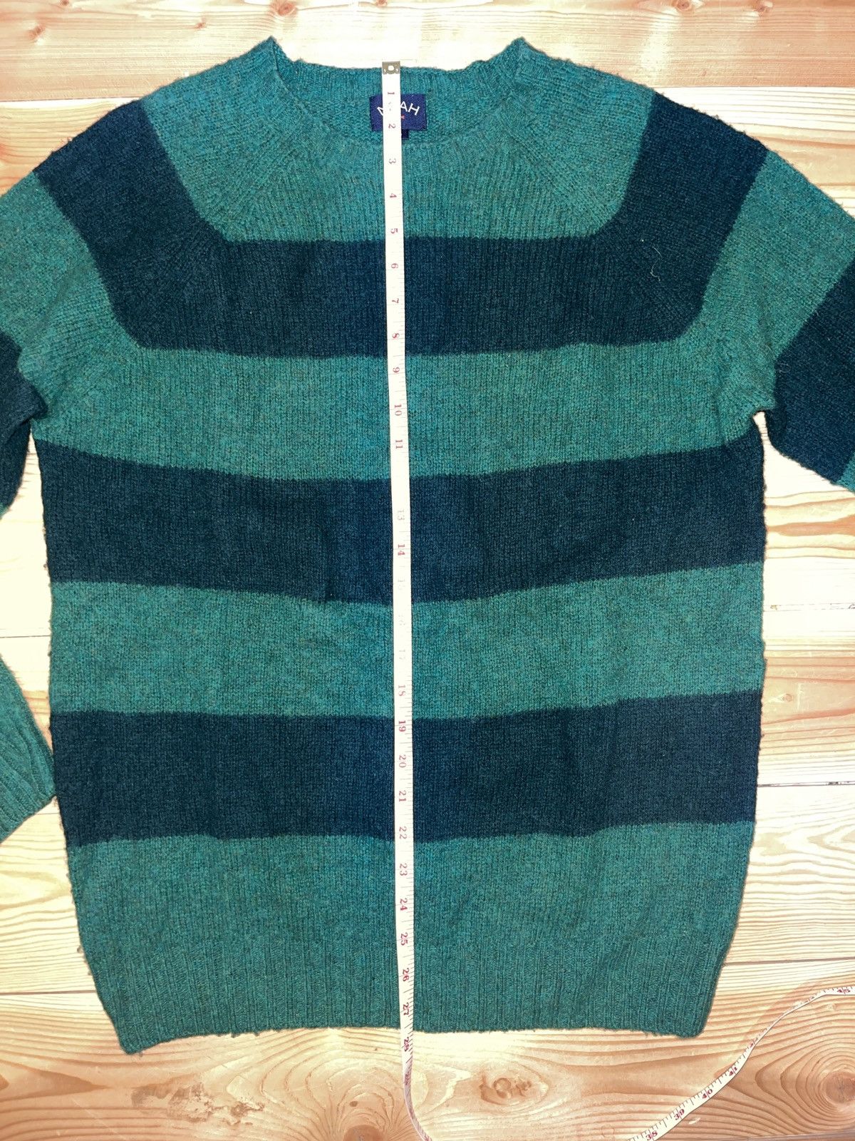 Noah FW17 Scotland made Lambswool striped sweater Size US L / EU 52-54 / 3 - 5 Thumbnail