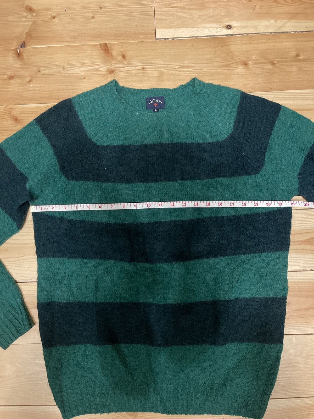Noah FW17 Scotland made Lambswool striped sweater Size US L / EU 52-54 / 3 - 7 Thumbnail