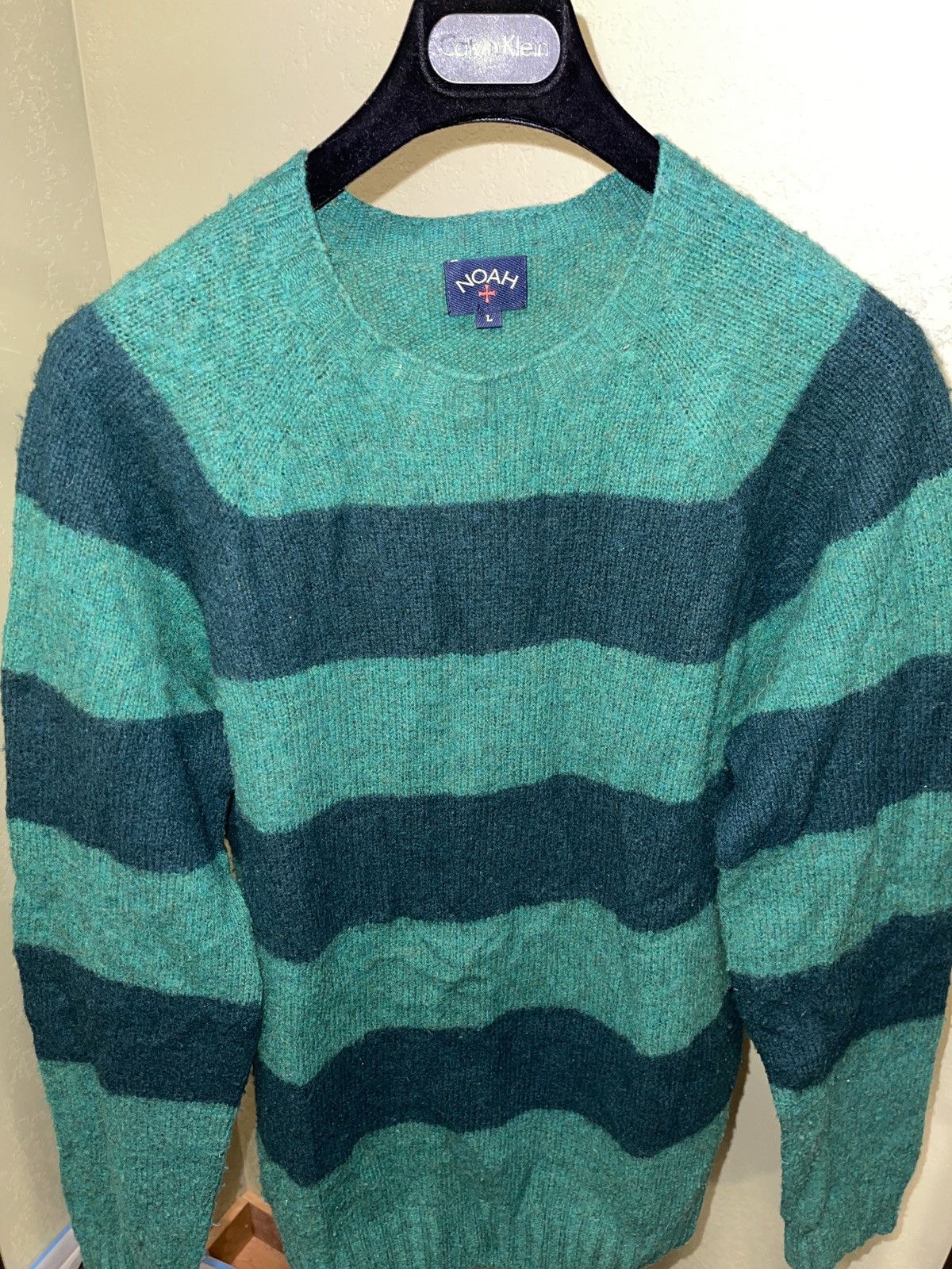 Noah FW17 Scotland made Lambswool striped sweater Size US L / EU 52-54 / 3 - 2 Thumbnail