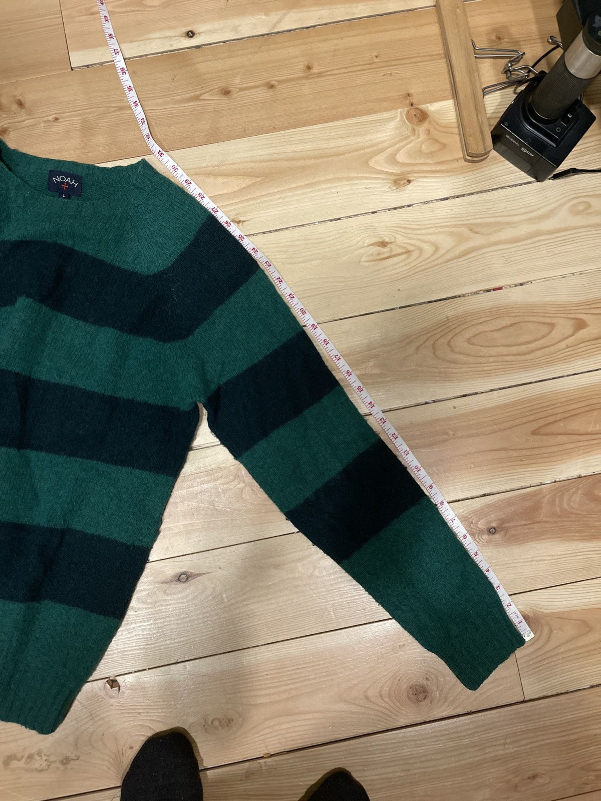 Noah FW17 Scotland made Lambswool striped sweater Size US L / EU 52-54 / 3 - 8 Thumbnail