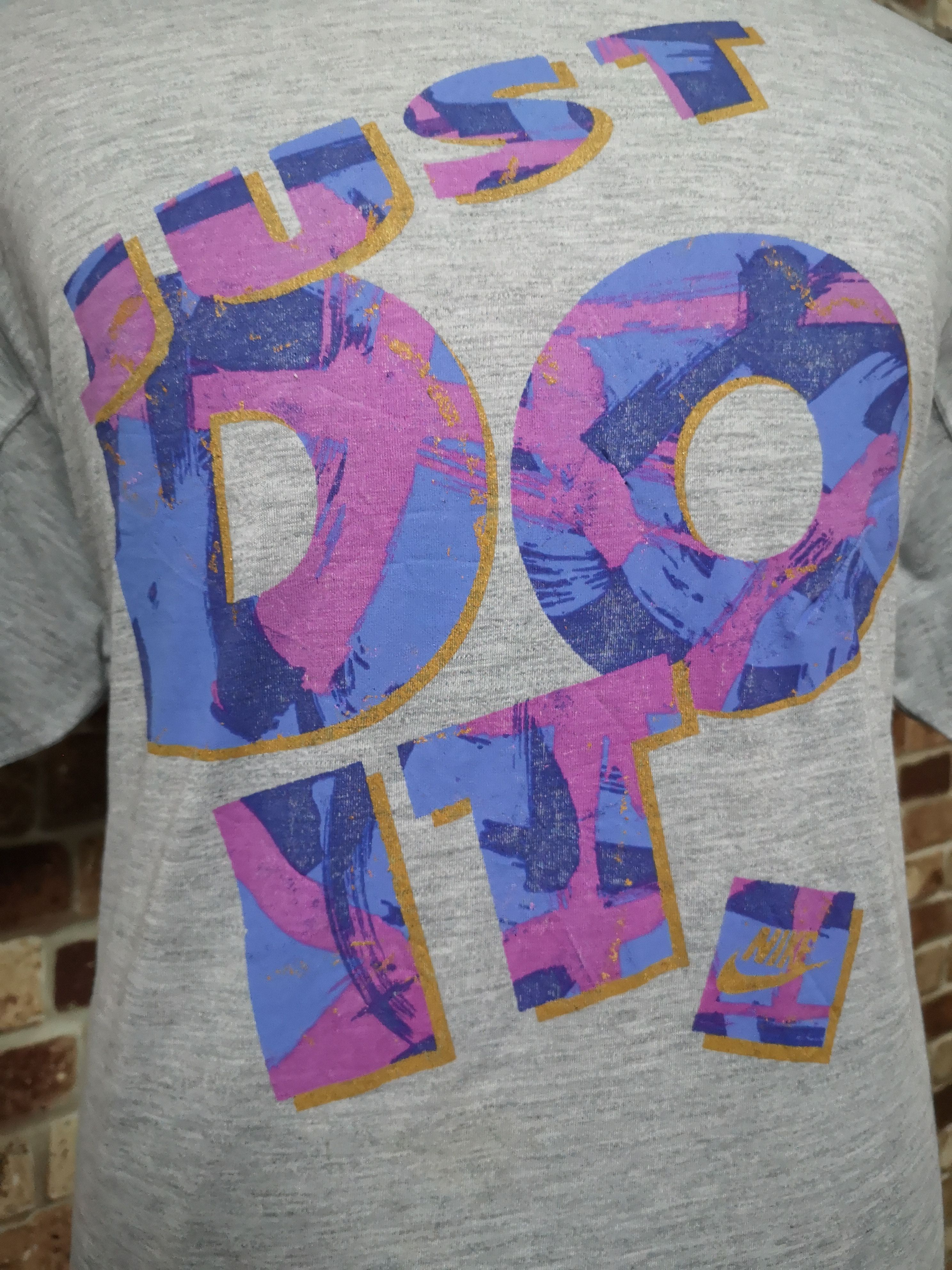 Nike × Vintage Vintage Nike Tee "Just Do It" Size US L / EU 52-54 / 3 - 3 Thumbnail