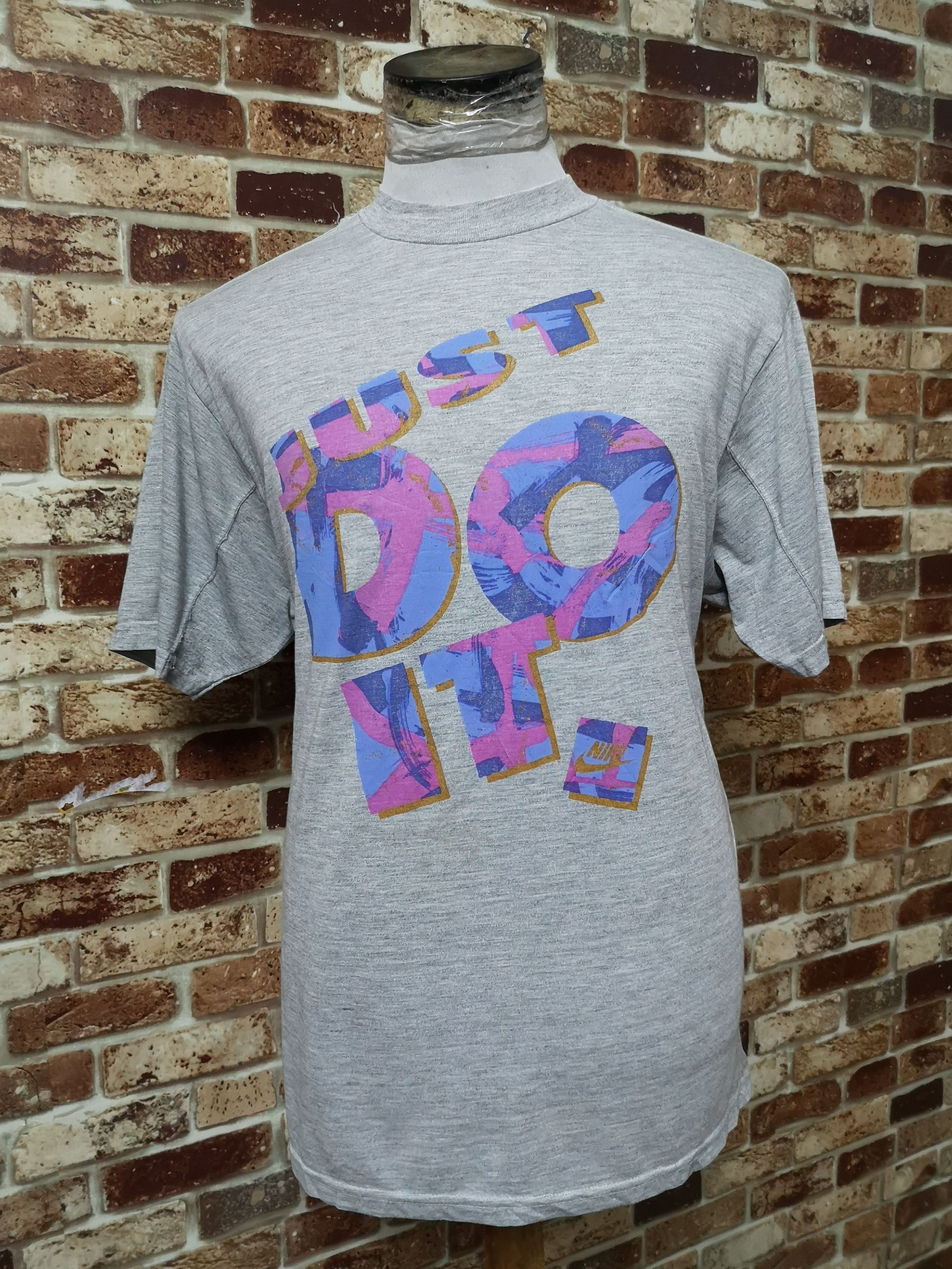 Nike × Vintage Vintage Nike Tee "Just Do It" Size US L / EU 52-54 / 3 - 1 Thumbnail