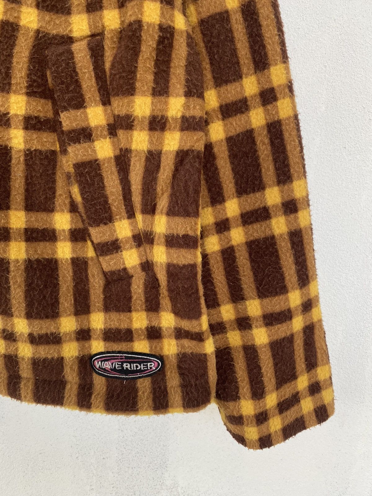 Japanese Brand WAVE RIDER FLEECE FLANNEL HODDIES JACKET Size US L / EU 52-54 / 3 - 5 Thumbnail