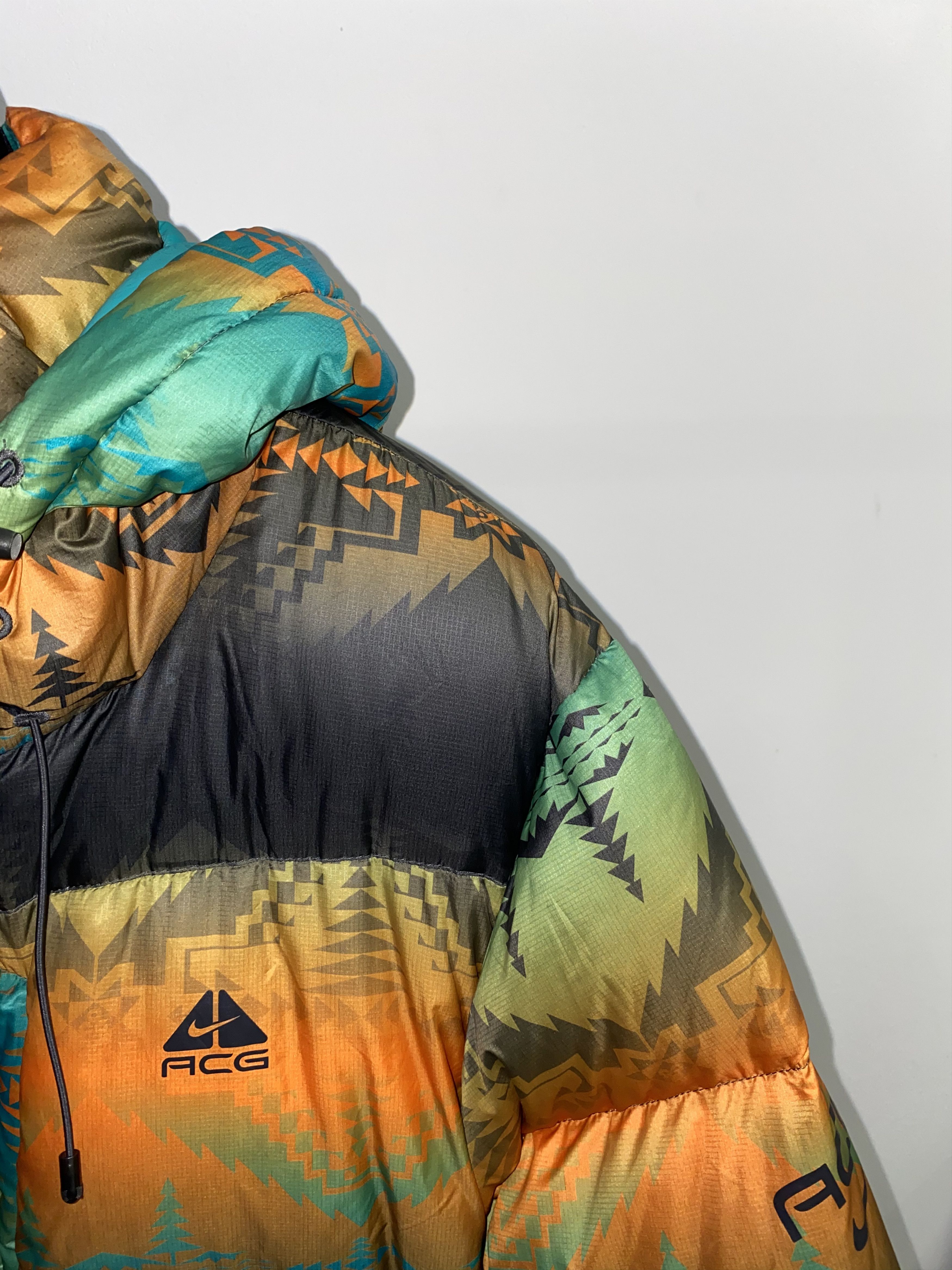 Nike × Nike ACG × Pendleton Nike ACG X Pendleton White Goose Down Puffer Jacket Size US M / EU 48-50 / 2 - 5 Thumbnail