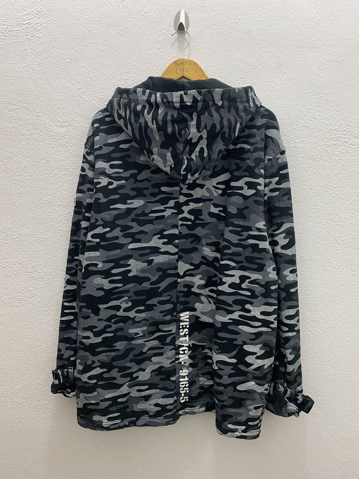 Japanese Brand BULLET NOISE AIR FORCE HODDIES ZIPPER JACKET Size US L / EU 52-54 / 3 - 7 Thumbnail