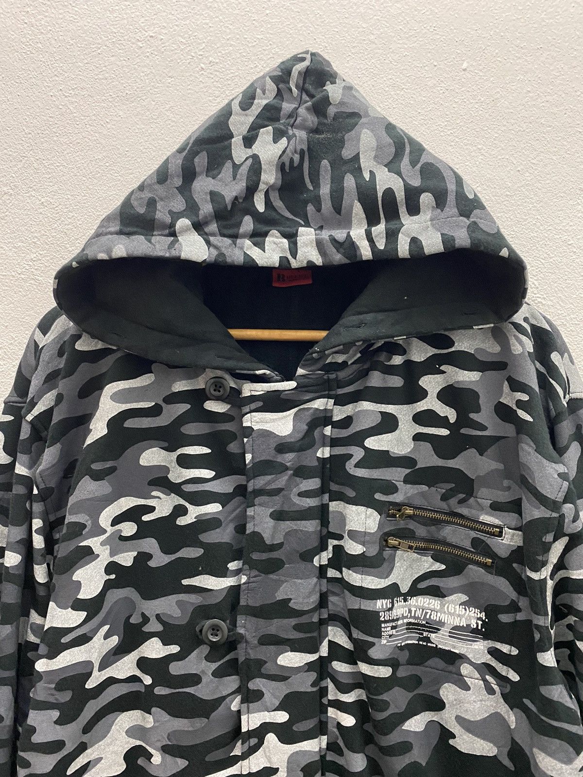 Japanese Brand BULLET NOISE AIR FORCE HODDIES ZIPPER JACKET Size US L / EU 52-54 / 3 - 3 Thumbnail