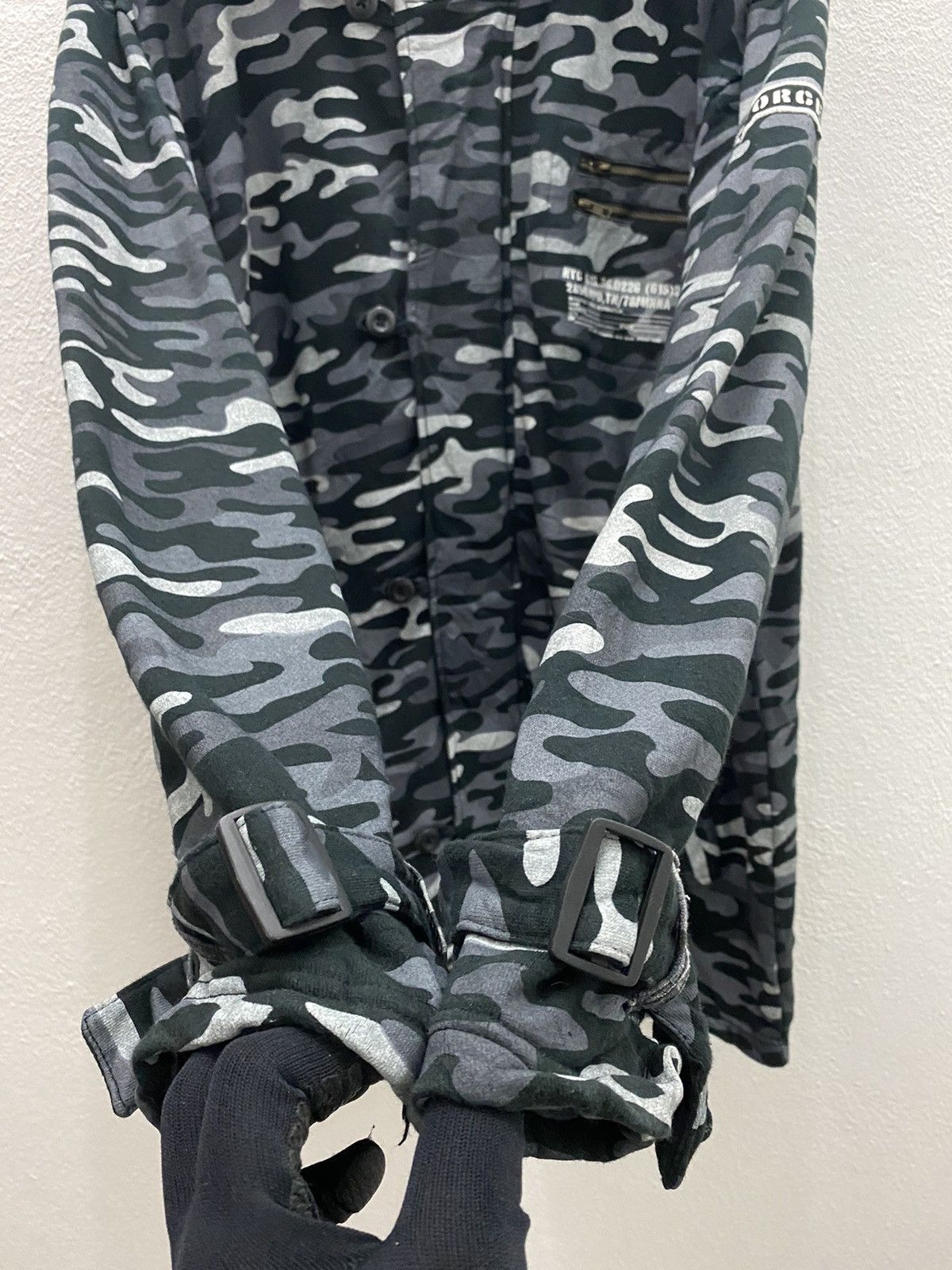 Japanese Brand BULLET NOISE AIR FORCE HODDIES ZIPPER JACKET Size US L / EU 52-54 / 3 - 6 Thumbnail