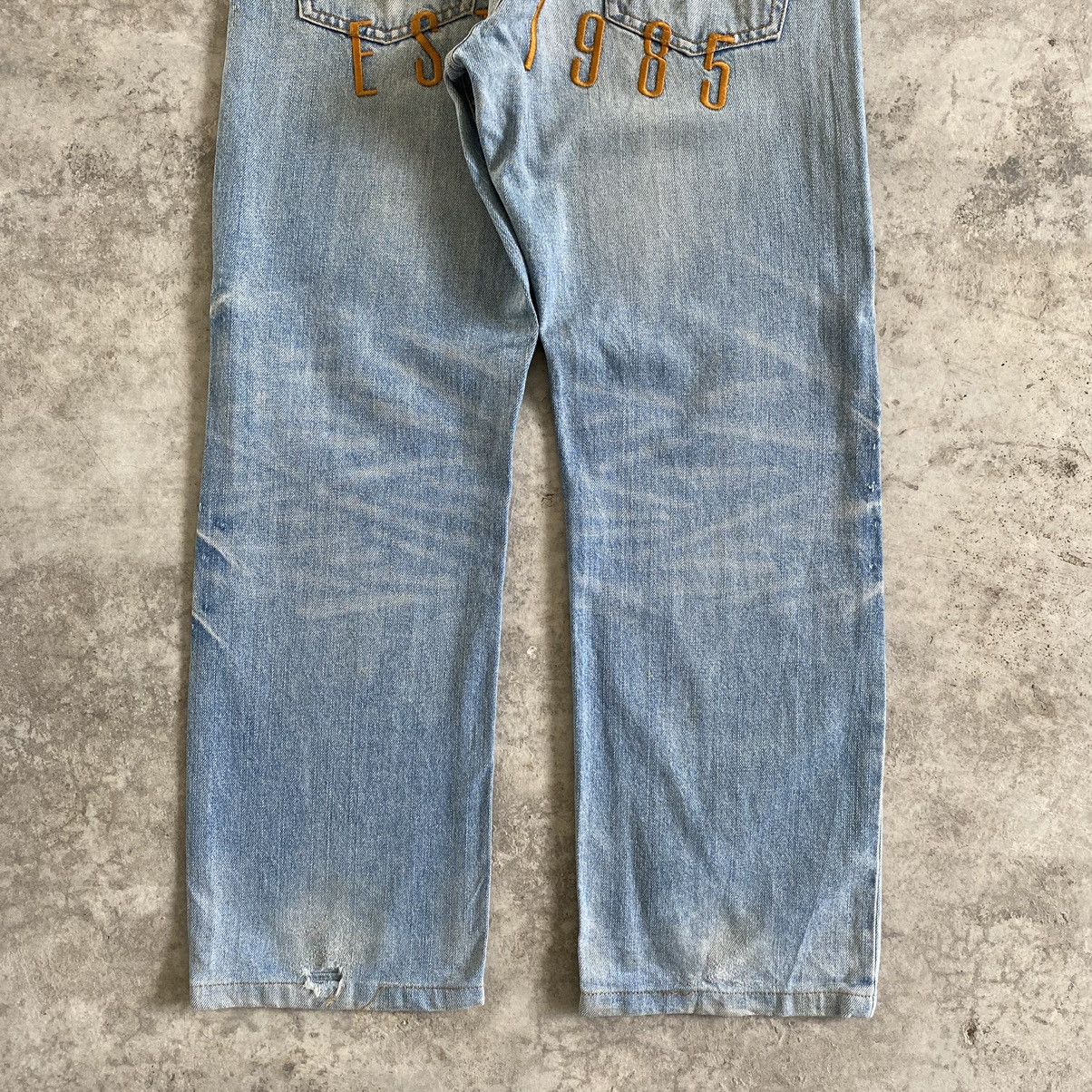 Tommy Jeans × Vintage Vintage Tommy Jeans Straight Cut Washed Blue Jeans Size US 32 / EU 48 - 3 Thumbnail