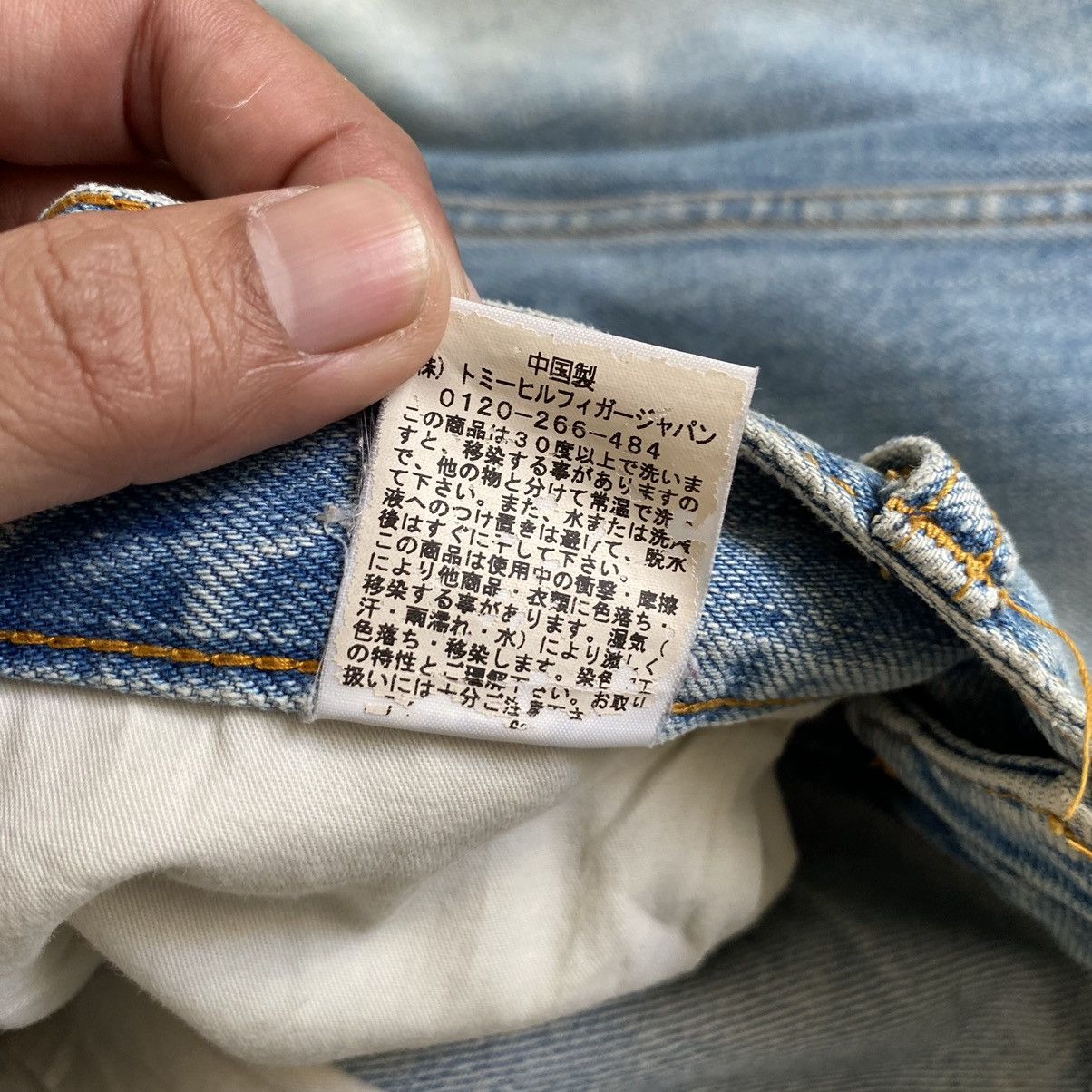 Tommy Jeans × Vintage Vintage Tommy Jeans Straight Cut Washed Blue Jeans Size US 32 / EU 48 - 19 Thumbnail