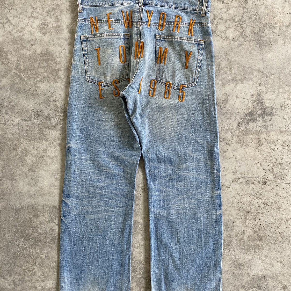 Tommy Jeans × Vintage Vintage Tommy Jeans Straight Cut Washed Blue Jeans Size US 32 / EU 48 - 7 Thumbnail