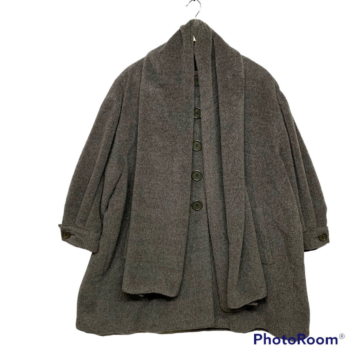 Christian Dior Monsieur Vintage 80s Christian Dior Fur Wool Over Coat Size 9 Size XL / US 12-14 / IT 48-50 - 10 Thumbnail