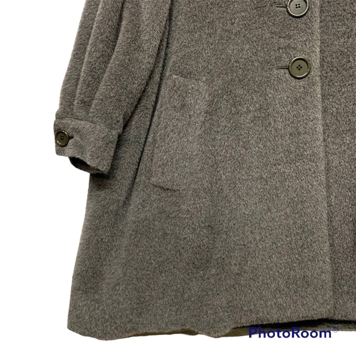 Christian Dior Monsieur Vintage 80s Christian Dior Fur Wool Over Coat Size 9 Size XL / US 12-14 / IT 48-50 - 11 Thumbnail