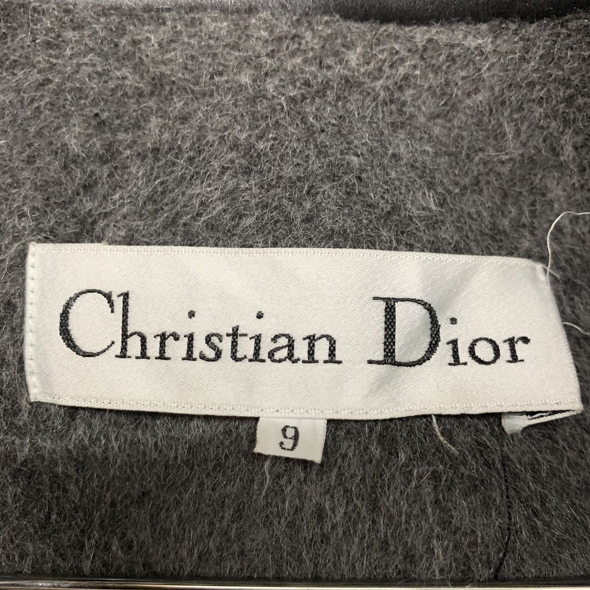 Christian Dior Monsieur Vintage 80s Christian Dior Fur Wool Over Coat Size 9 Size XL / US 12-14 / IT 48-50 - 15 Thumbnail