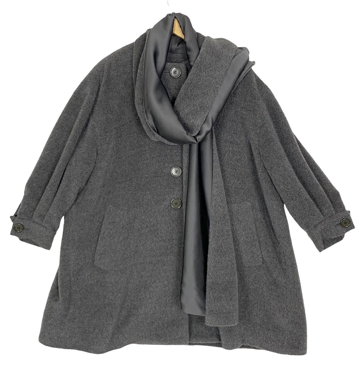 Christian Dior Monsieur Vintage 80s Christian Dior Fur Wool Over Coat Size 9 Size XL / US 12-14 / IT 48-50 - 9 Thumbnail