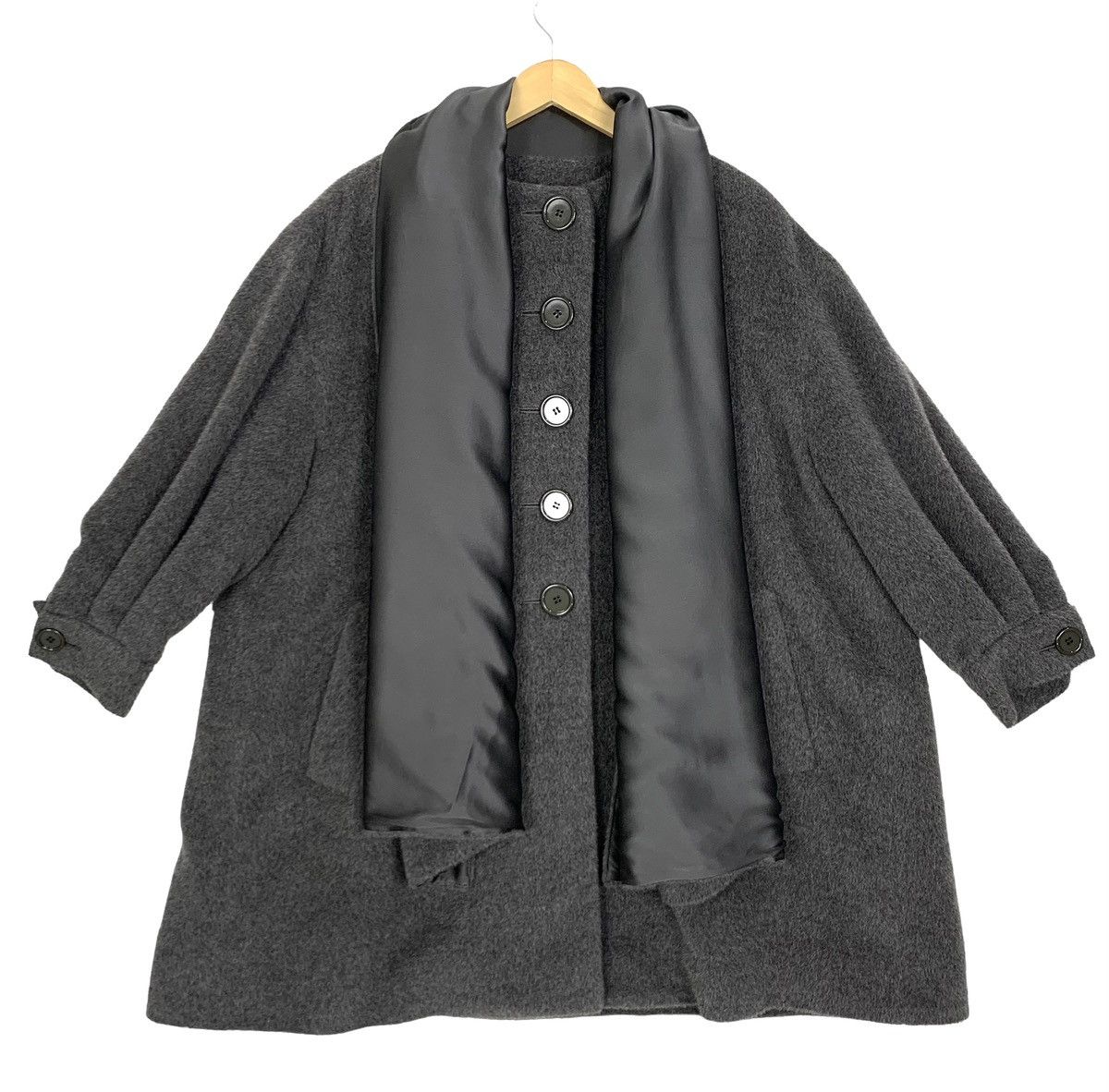 Christian Dior Monsieur Vintage 80s Christian Dior Fur Wool Over Coat Size 9 Size XL / US 12-14 / IT 48-50 - 8 Thumbnail