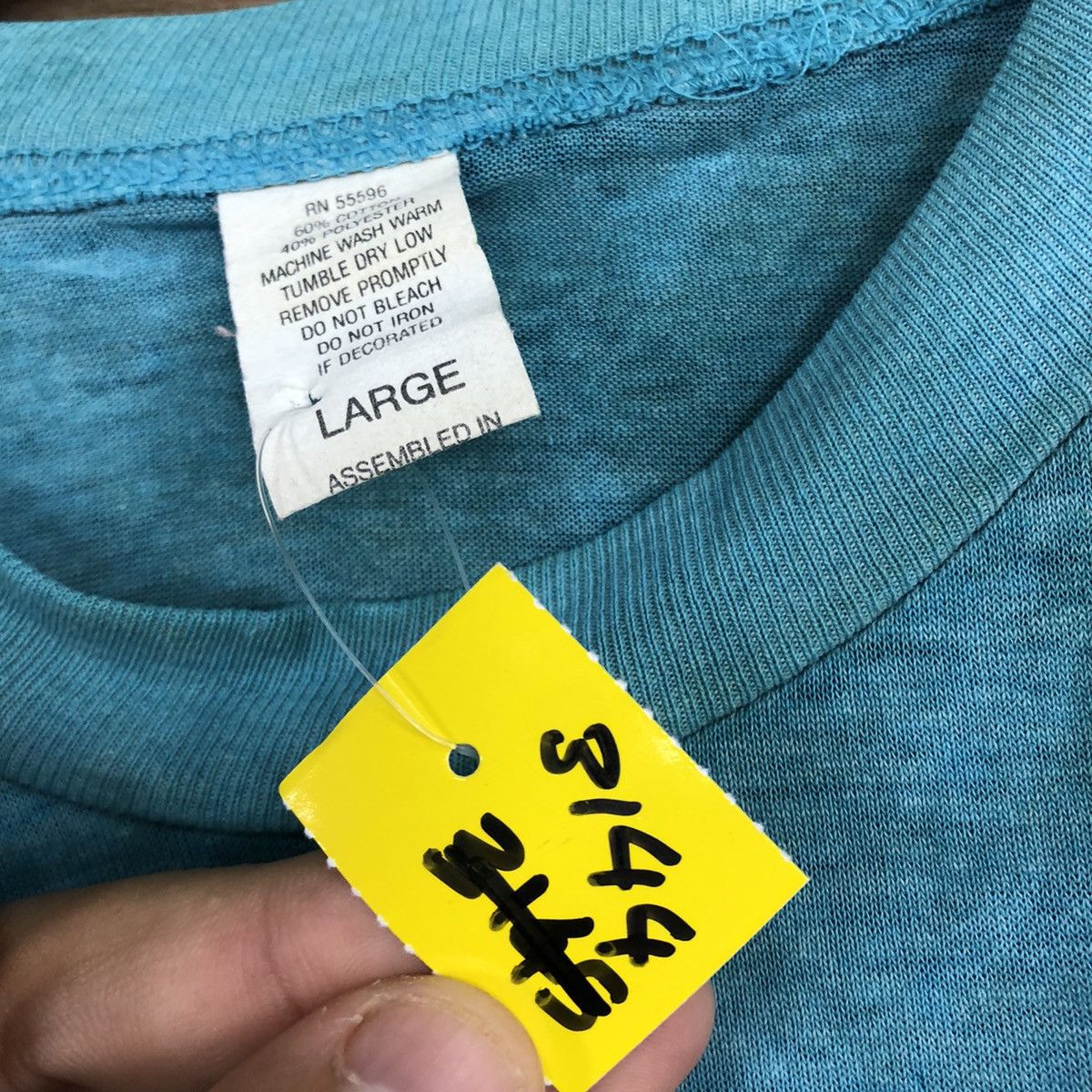 Vintage D Skater Trap it vintage thrashed skate Blue worn Tee #3145 Size US L / EU 52-54 / 3 - 10 Thumbnail