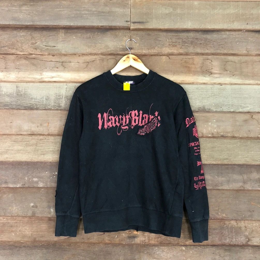 Japanese Brand Crt Navy Black like if 6 was 9 l.g.b Sweatshirt #3270 Size S / US 4 / IT 40 - 16 Thumbnail