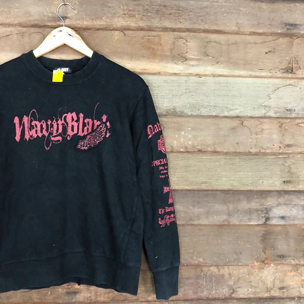 Japanese Brand Crt Navy Black like if 6 was 9 l.g.b Sweatshirt #3270 Size S / US 4 / IT 40 - 12 Thumbnail