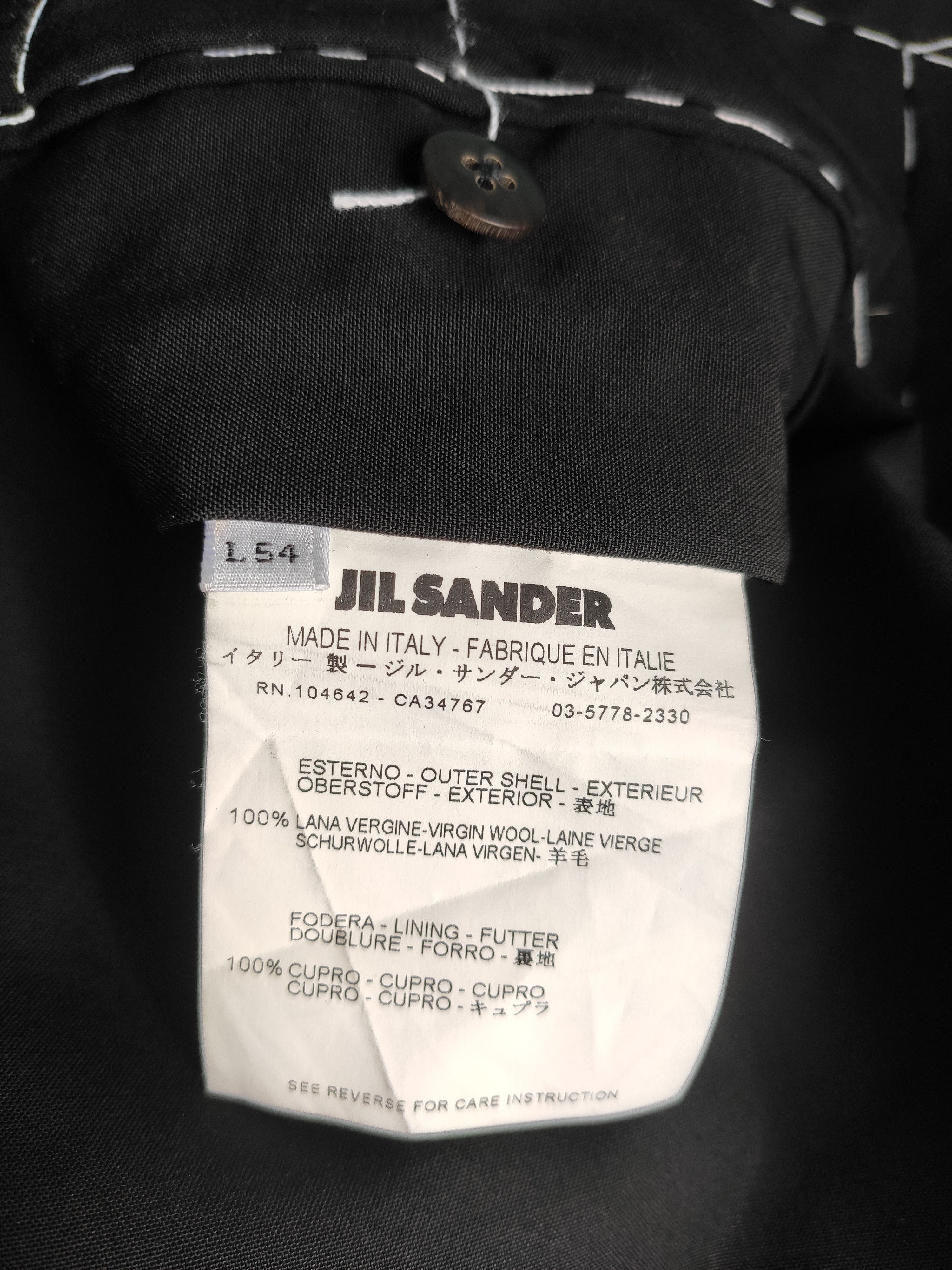 Jil Sander GRAIL! Contrast stitch suit - Raf Simons era Size 40R - 11 Thumbnail