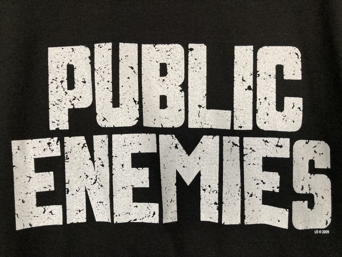 Tultex × Vintage PUBLIC ENEMIES T SHIRT JOHNNY DEPP MOVIE 2009 PROMO VINTAGE Size US XXL / EU 58 / 5 - 2 Thumbnail