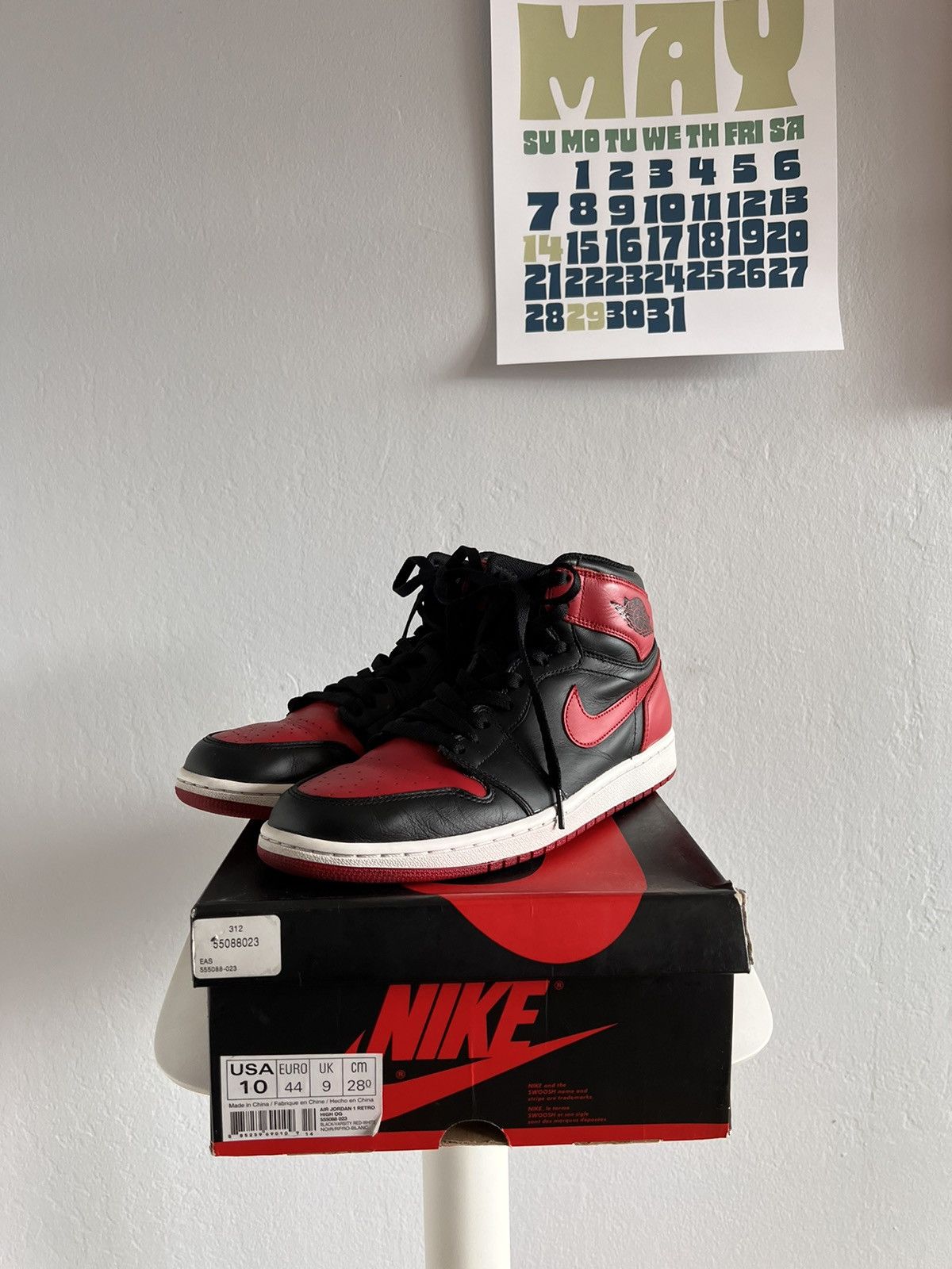 2013 Nike Air Jordan Retro High OG Bred Size 10