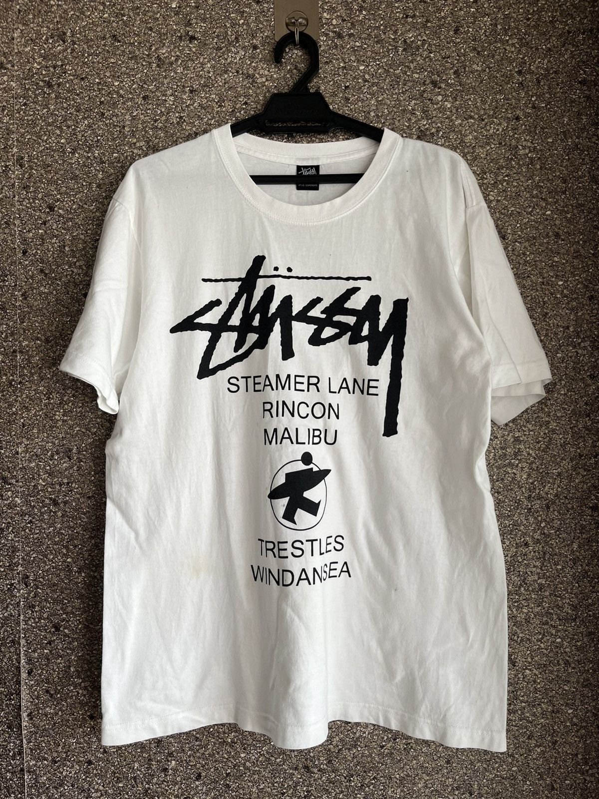 image of Vintage Stussy Ft27 in White, Men's (Size 2XL)