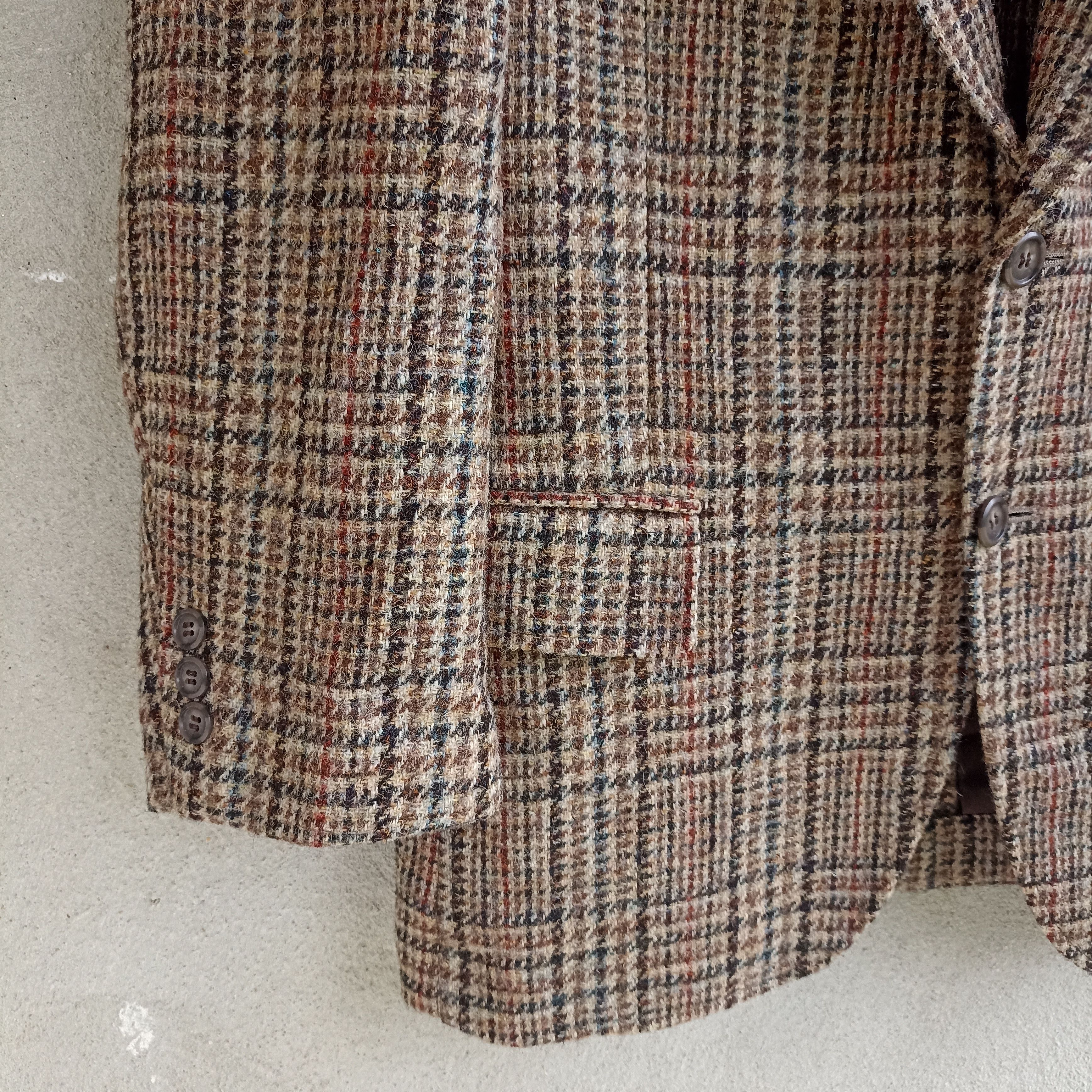 Handmade Harris Tweed Hand Woven Wool Blazer Size US M / EU 48-50 / 2 - 6 Thumbnail