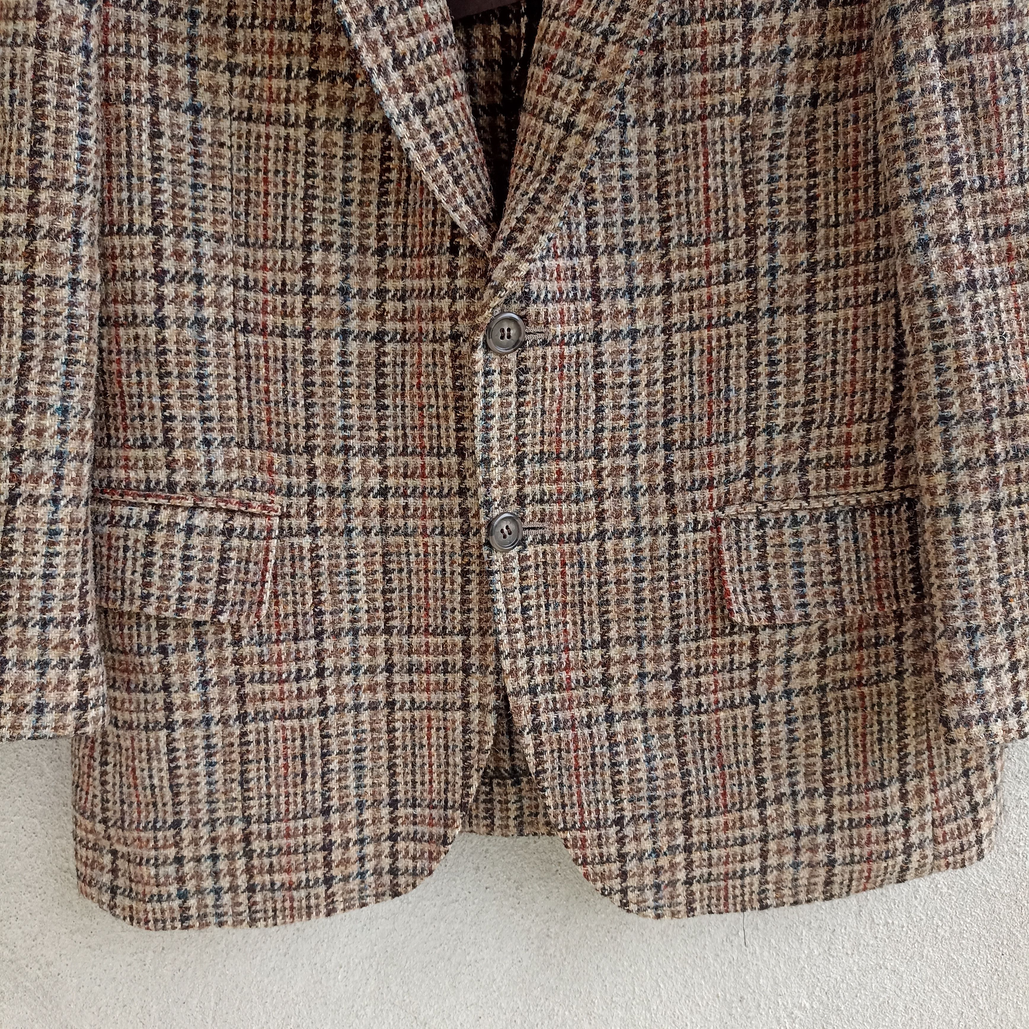 Handmade Harris Tweed Hand Woven Wool Blazer Size US M / EU 48-50 / 2 - 3 Thumbnail