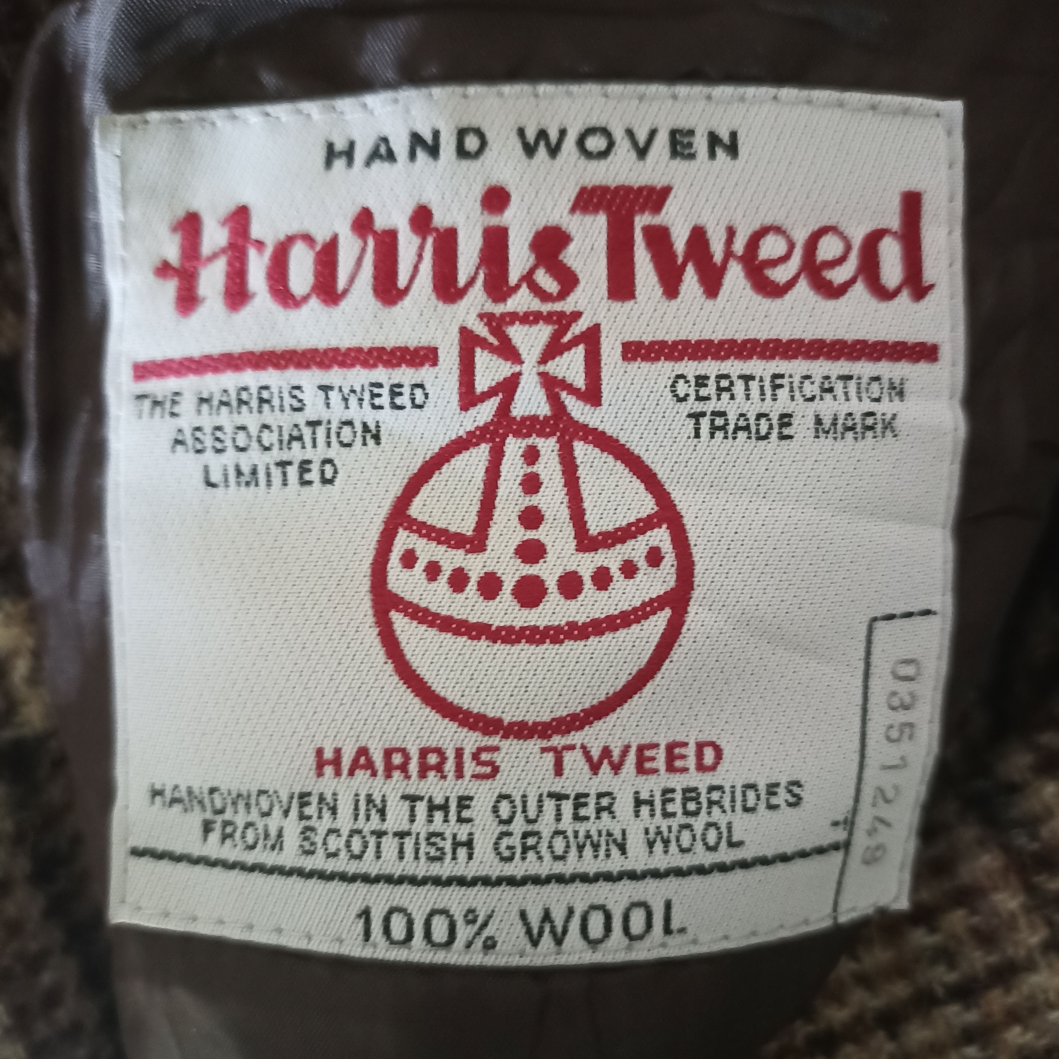 Handmade Harris Tweed Hand Woven Wool Blazer Size US M / EU 48-50 / 2 - 11 Thumbnail