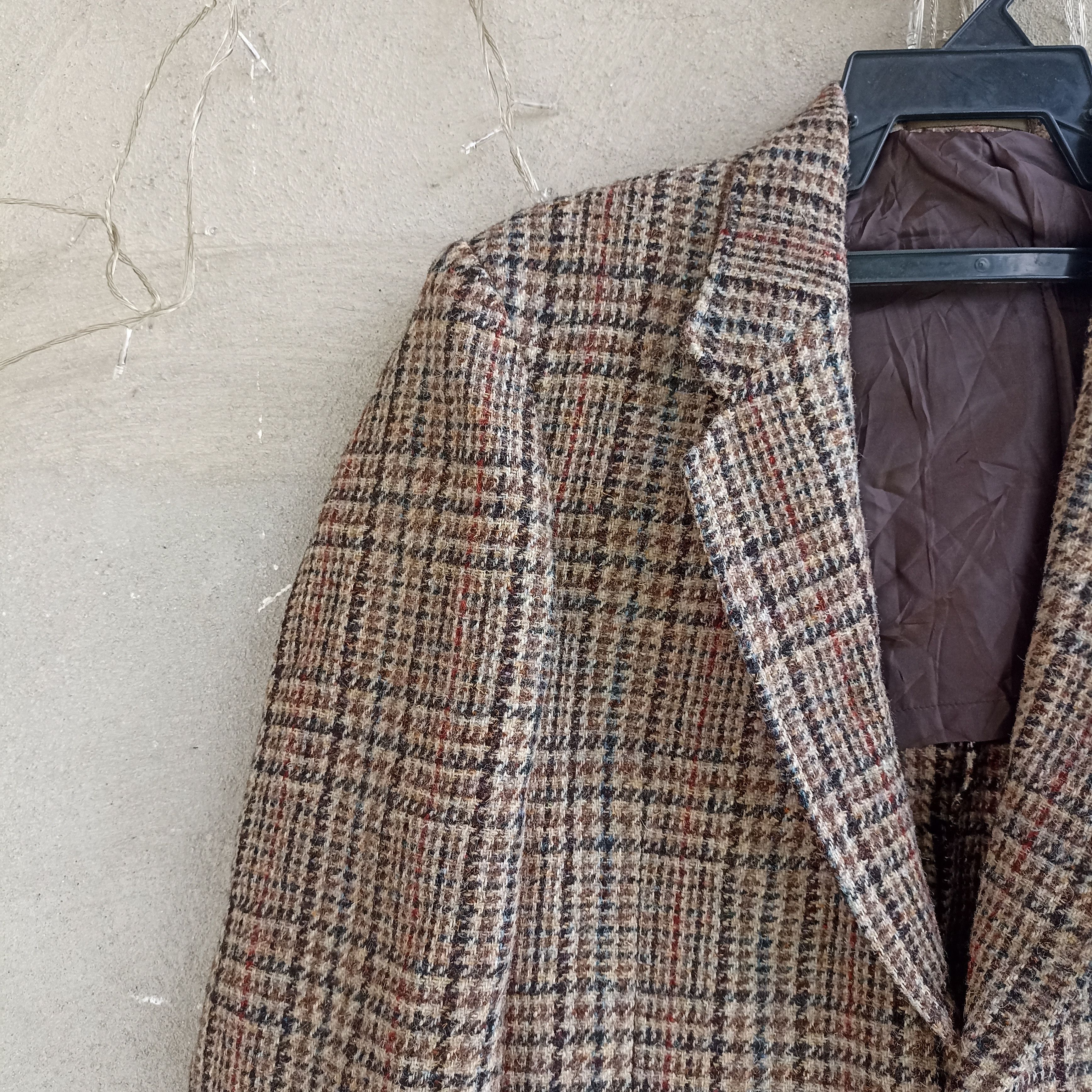Handmade Harris Tweed Hand Woven Wool Blazer Size US M / EU 48-50 / 2 - 4 Thumbnail