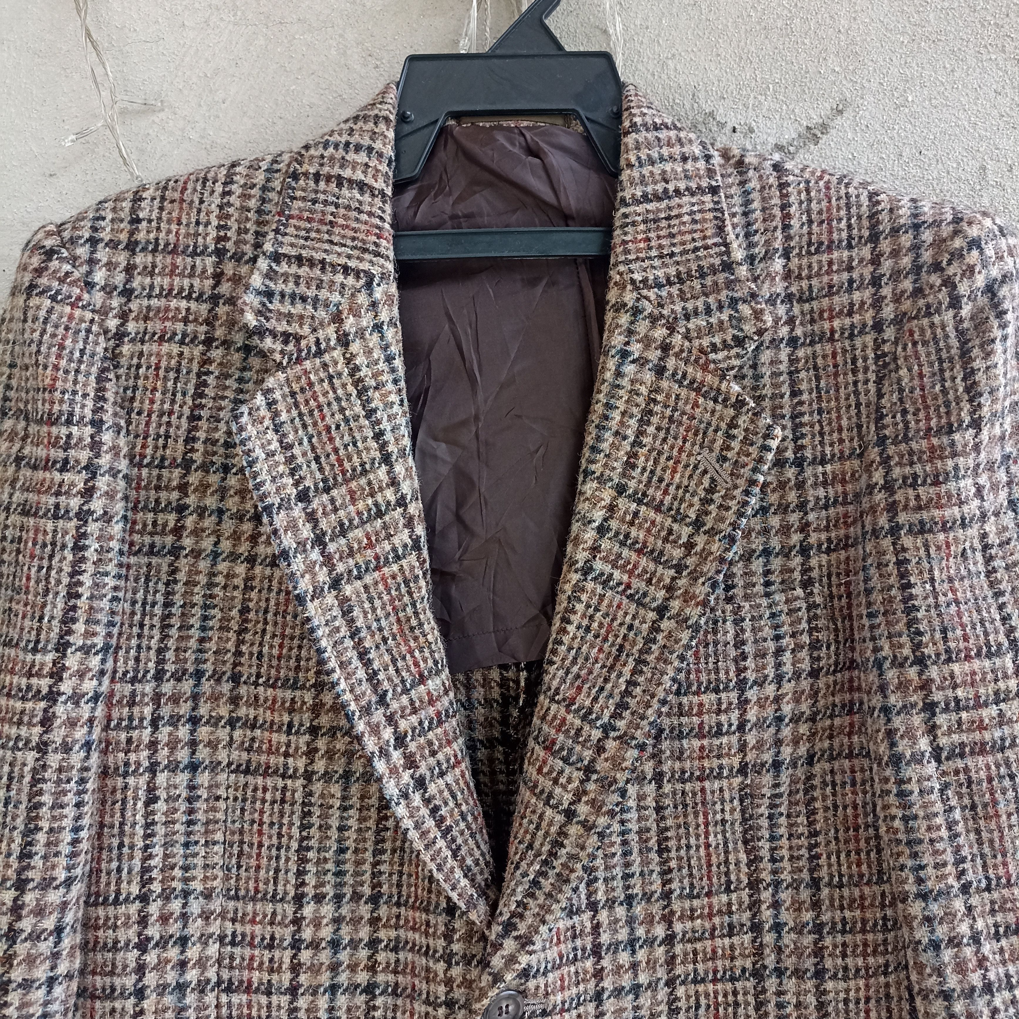 Handmade Harris Tweed Hand Woven Wool Blazer Size US M / EU 48-50 / 2 - 2 Thumbnail