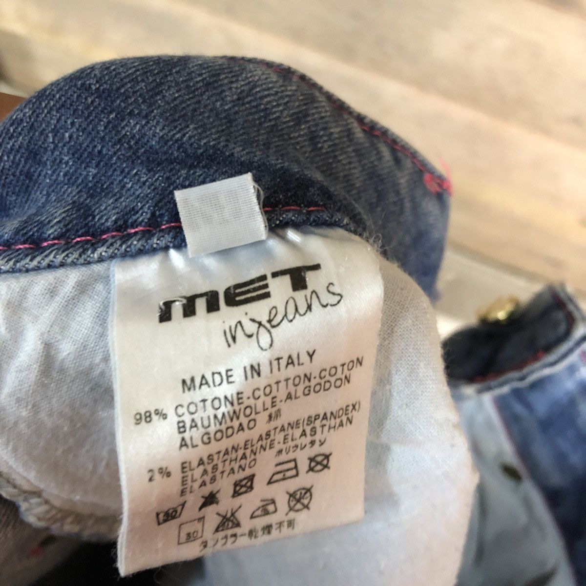 Japanese Brand Met in Jeans skinny Blue distressed Denim Jeans Pants #4576 Size 28" / US 6 / IT 42 - 15 Thumbnail