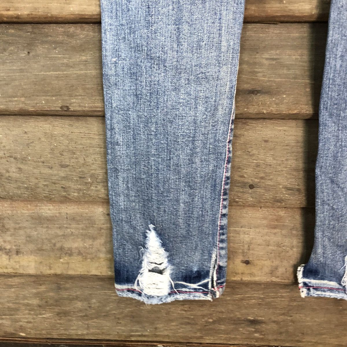 Japanese Brand Met in Jeans skinny Blue distressed Denim Jeans Pants #4576 Size 28" / US 6 / IT 42 - 12 Thumbnail