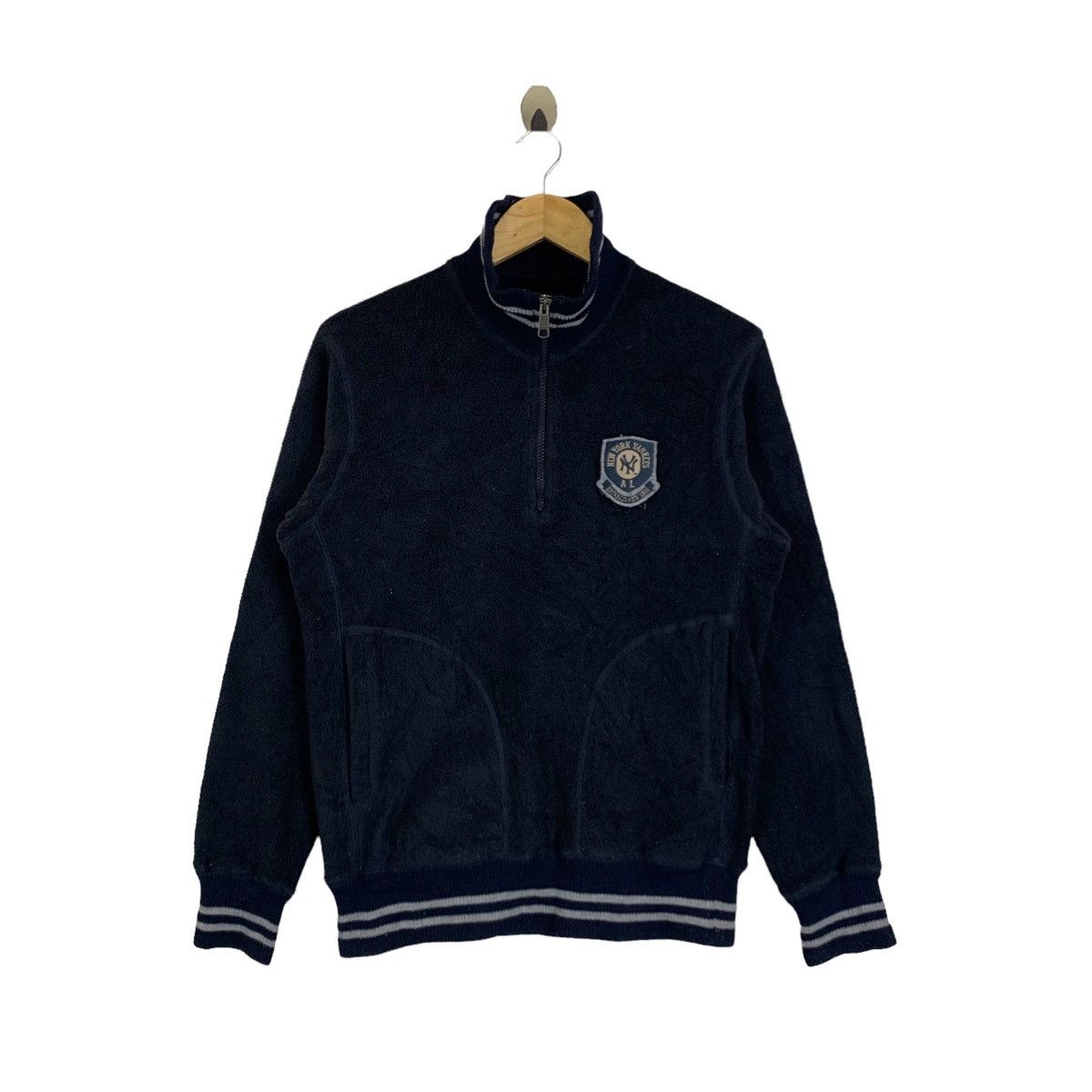 MLB New York YANKEES MLB Baseball Fleece Half Zipper Sweatshirt Size US M / EU 48-50 / 2 - 1 Thumbnail