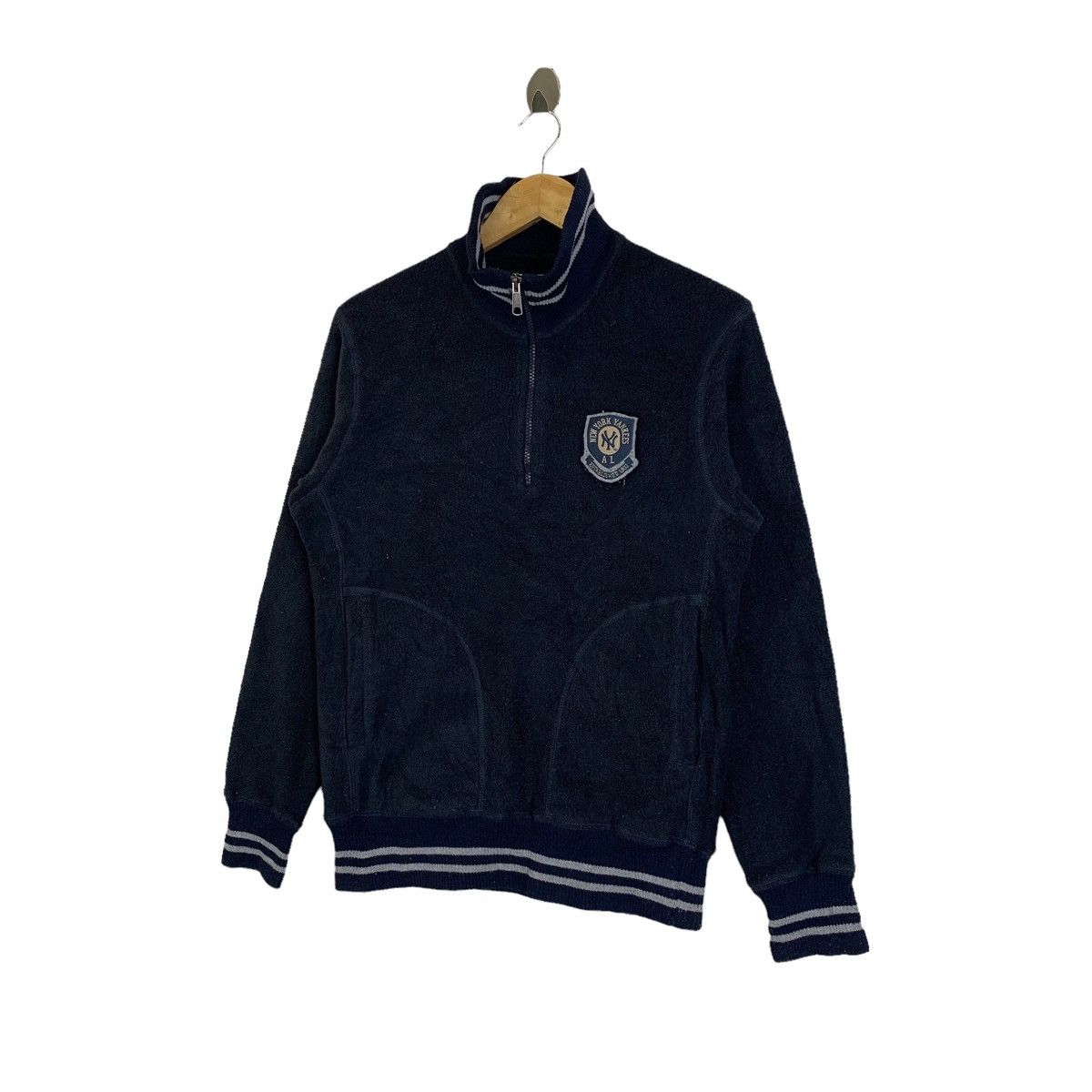 MLB New York YANKEES MLB Baseball Fleece Half Zipper Sweatshirt Size US M / EU 48-50 / 2 - 3 Thumbnail