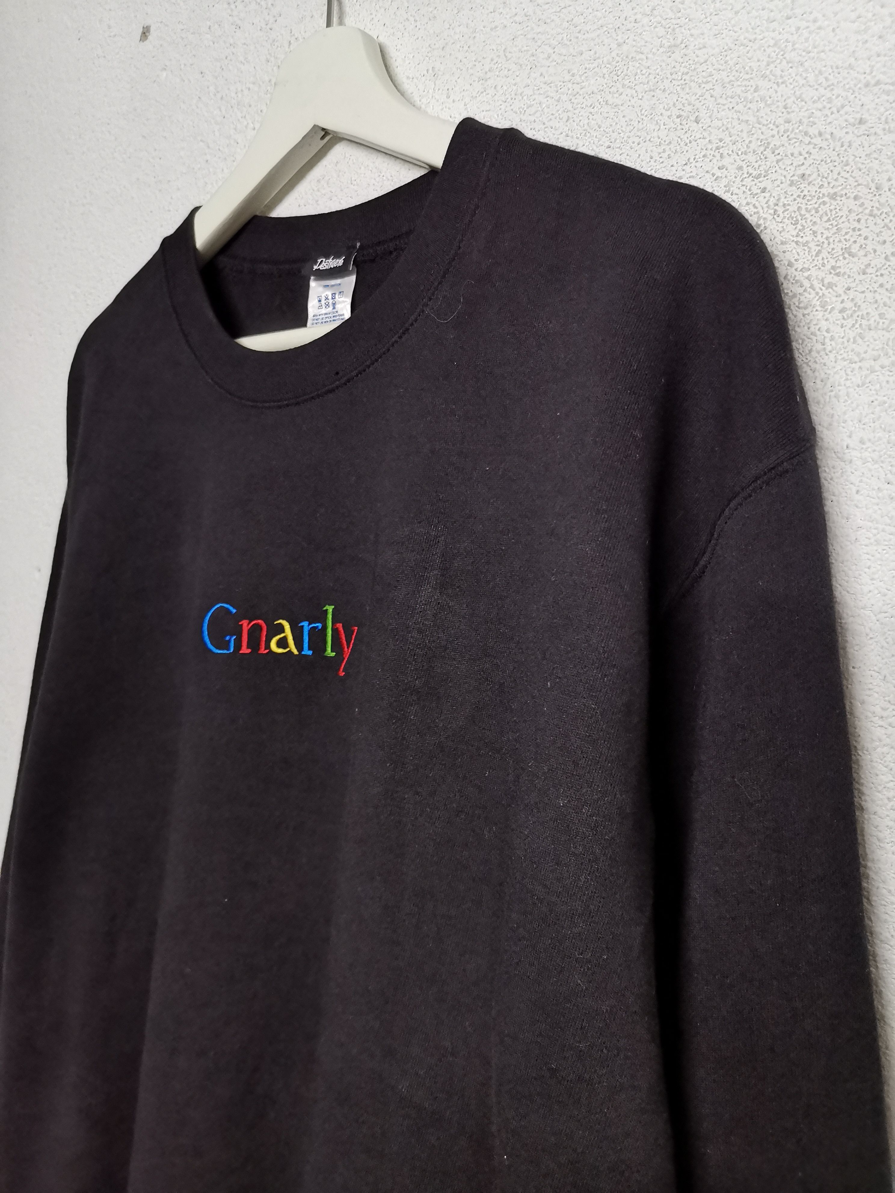 Designer Destruere Gnarly Embroidery Logo Black Sweatshirt Size US L / EU 52-54 / 3 - 4 Thumbnail