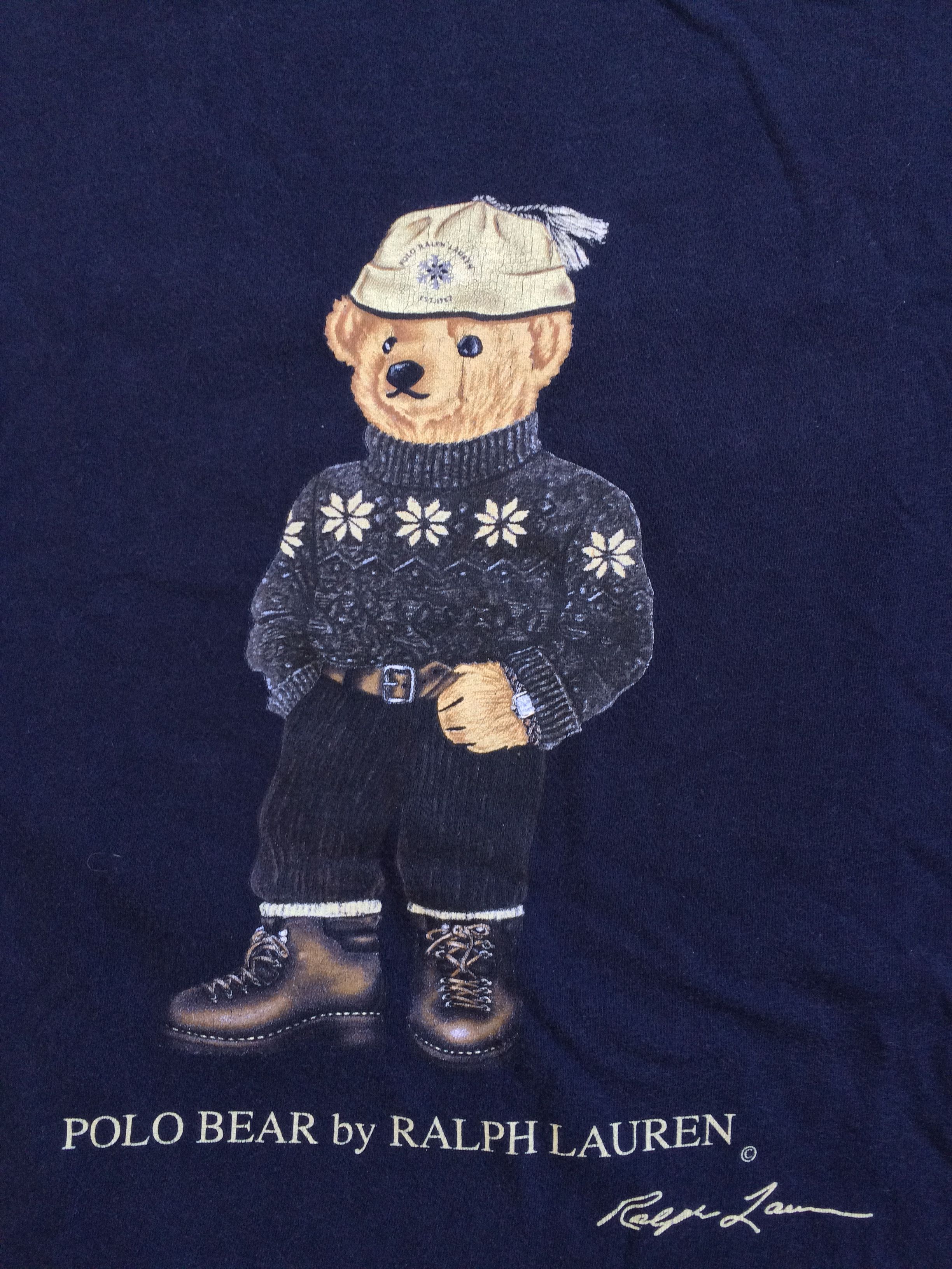 Polo Ralph Lauren OG Polo Bear Long Sleeve Size US M / EU 48-50 / 2 - 2 Thumbnail