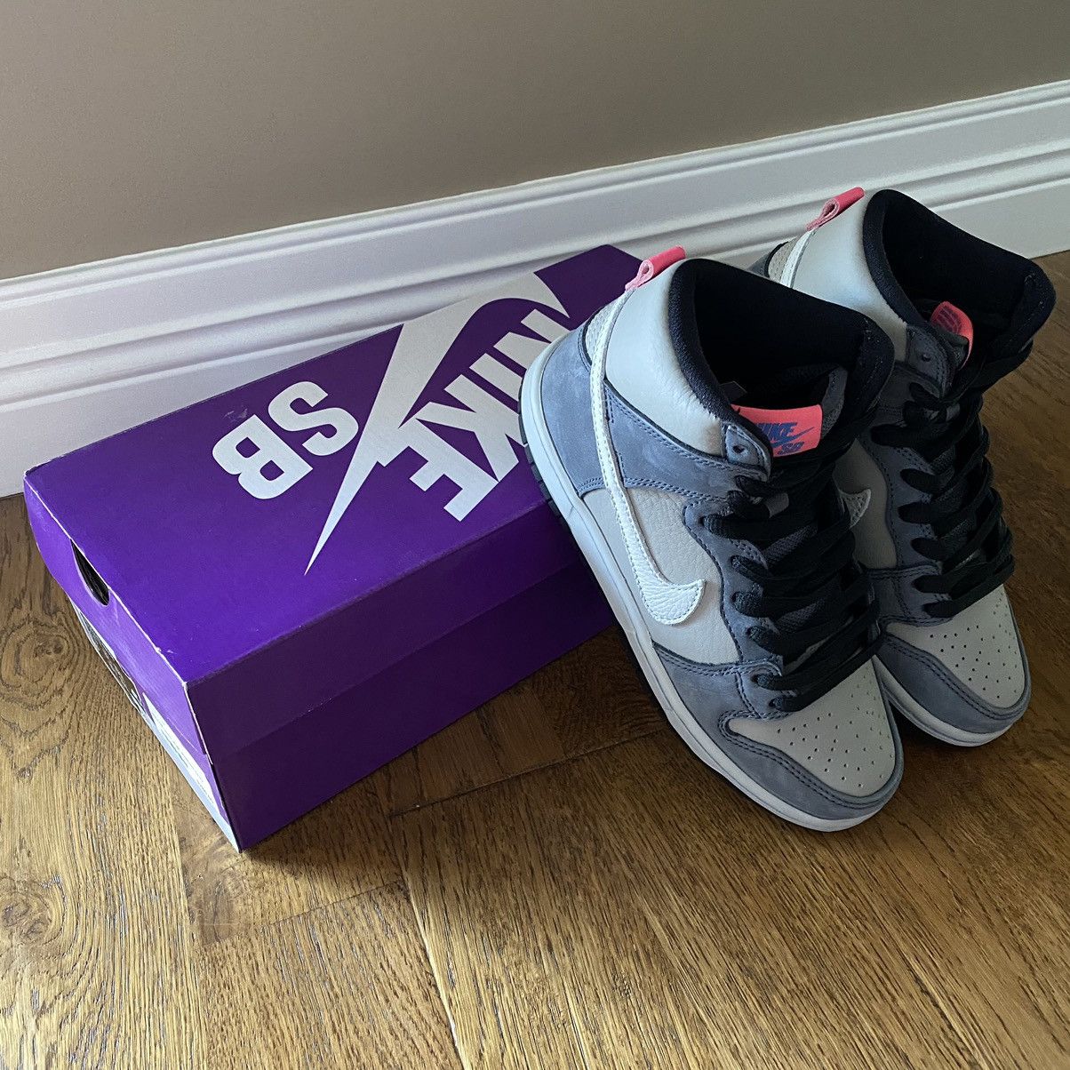 Nike Nike SB Dunk High Medium Grey Size US 8 / EU 41 - 6 Thumbnail