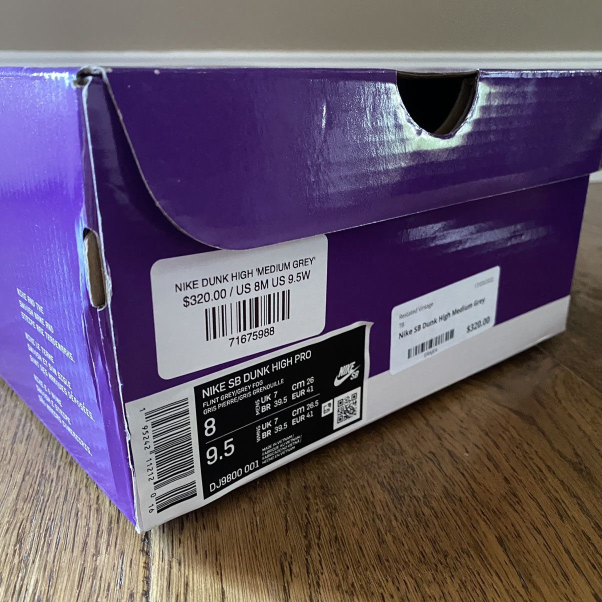 Nike Nike SB Dunk High Medium Grey Size US 8 / EU 41 - 3 Thumbnail