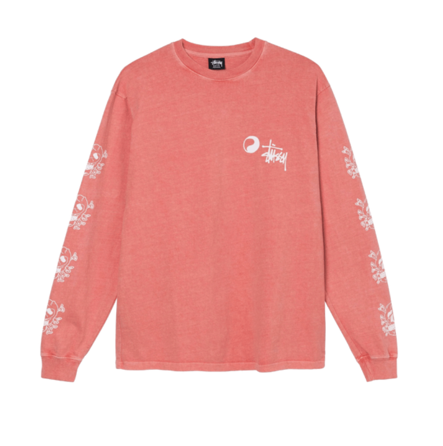 Our Legacy Stussy x Our Legacy Skull L/S Tee Coral • M | Grailed