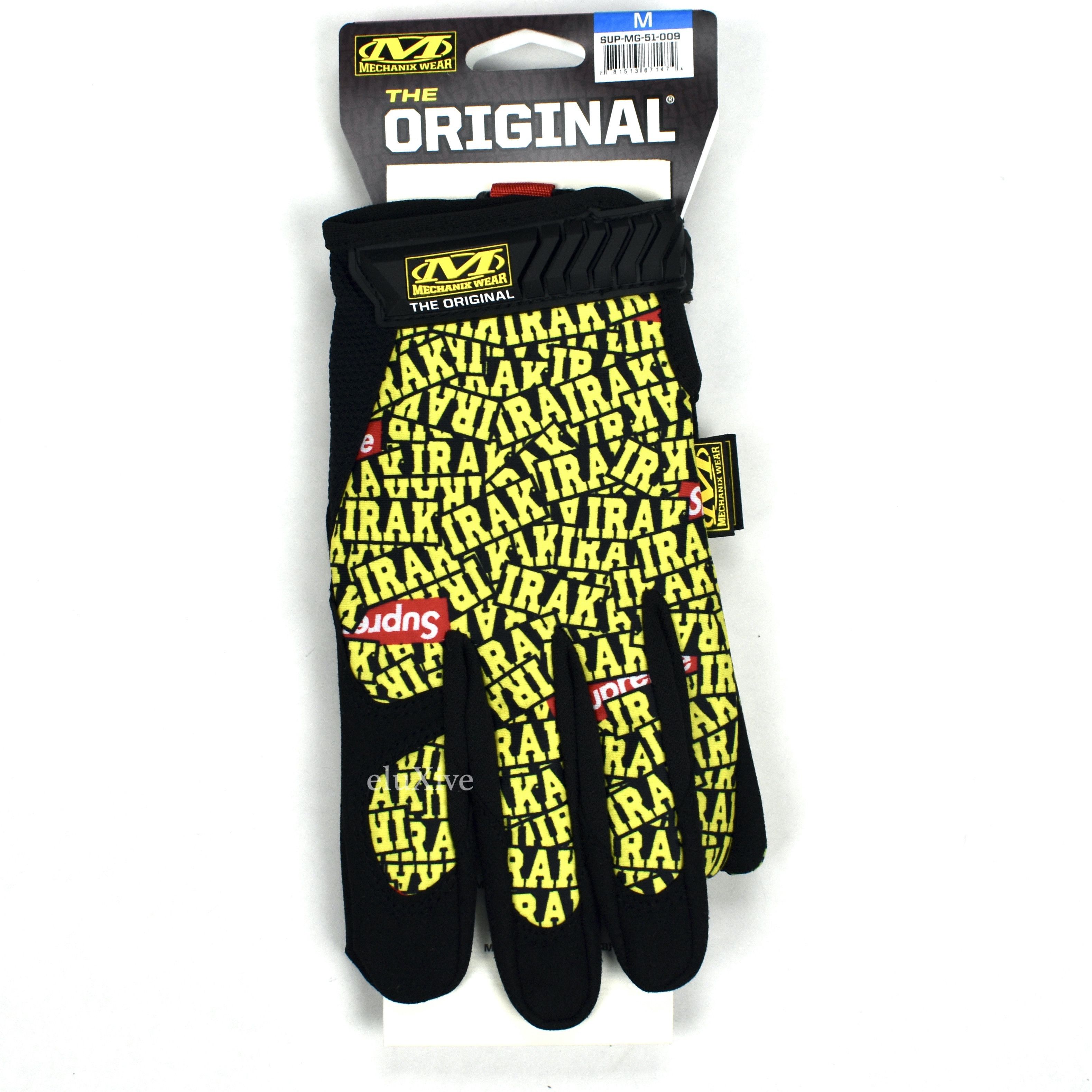 Supreme Supreme IRAK Mechanix Allover Logo Gloves DS | Grailed