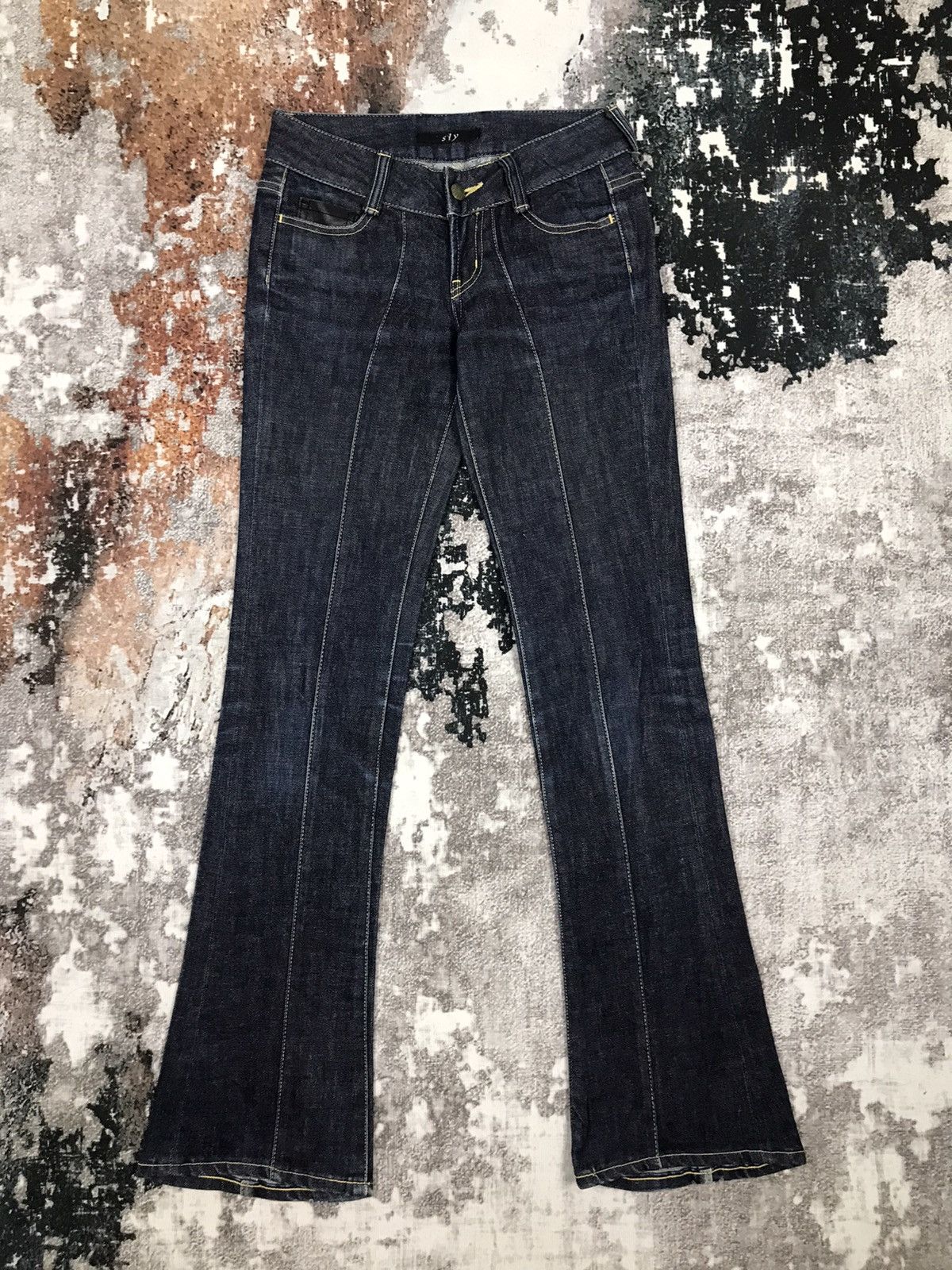 Japanese Brand × Vintage Vintage Japanese Sly Flare Like a Chrome Heart Design Jeans Size 26" / US 2 / IT 38 - 5 Thumbnail