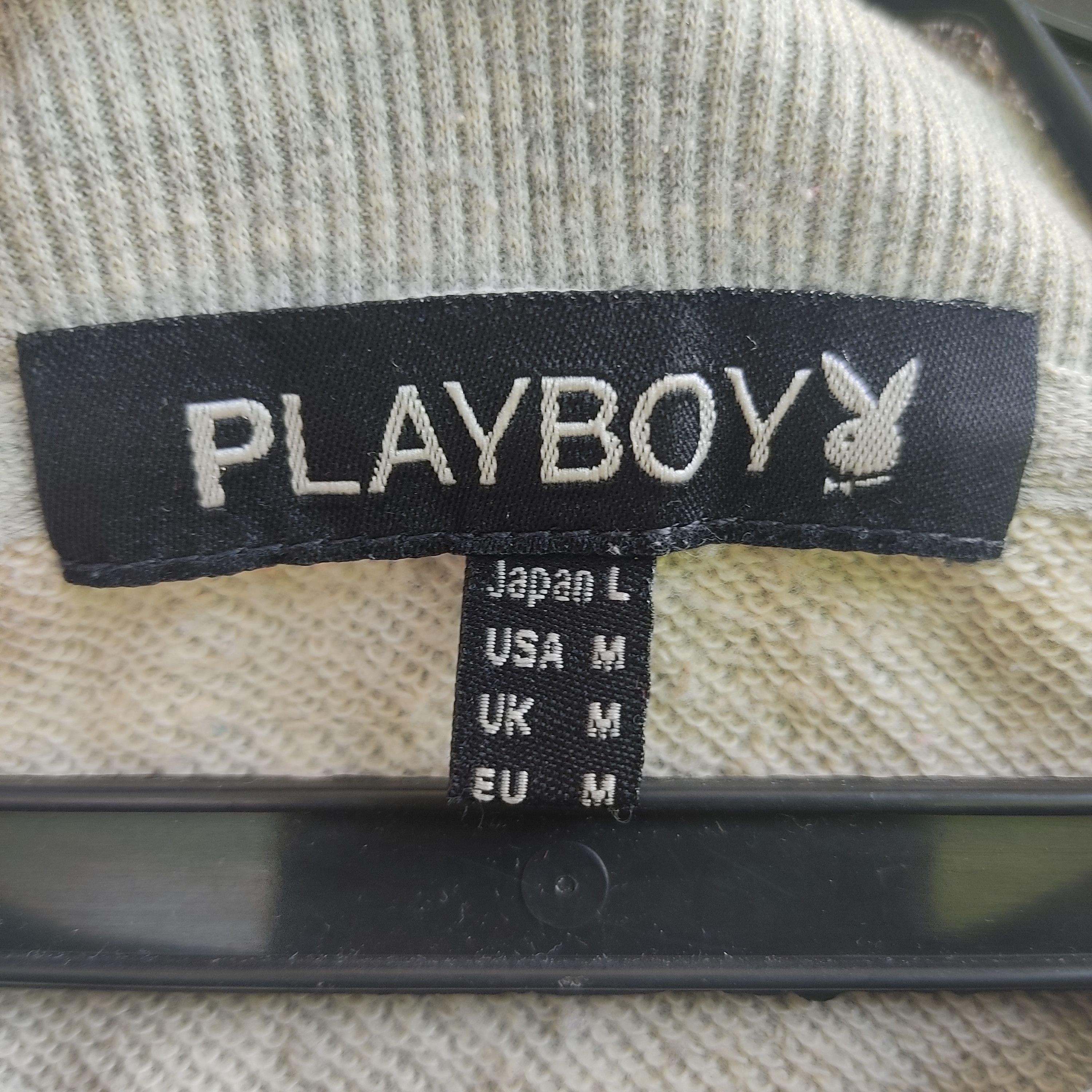 Playboy Playboy Big Logo Gray Sweatshirt Size US M / EU 48-50 / 2 - 5 Thumbnail