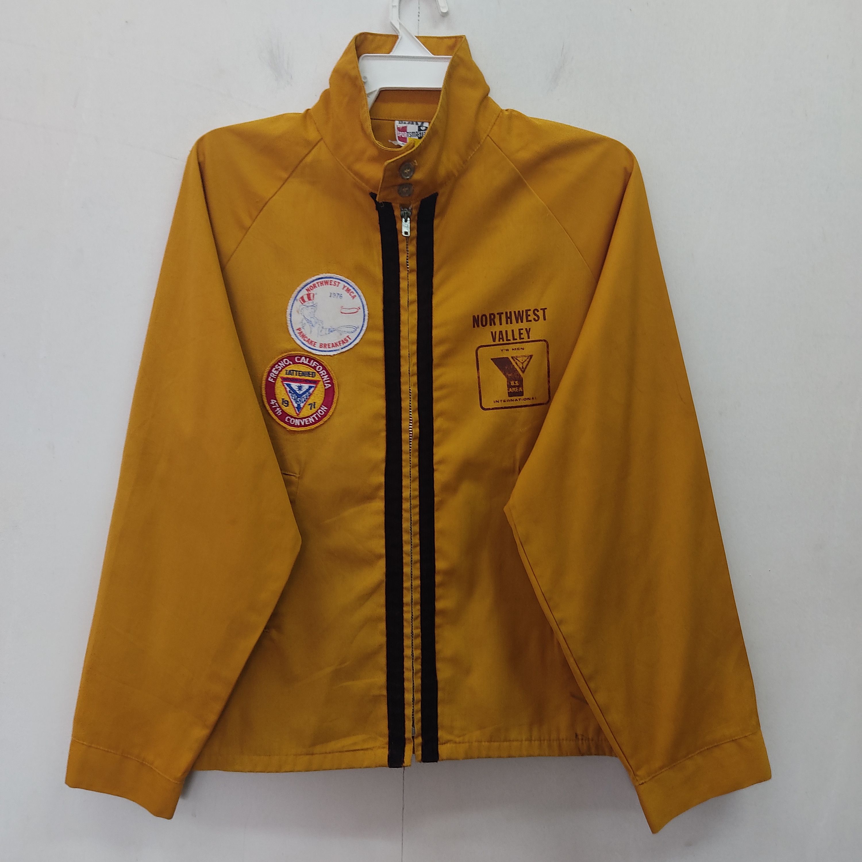 Vintage Northwest Valley Ys Men Club Mustard Patchwork Light Jacket Size US L / EU 52-54 / 3 - 1 Thumbnail