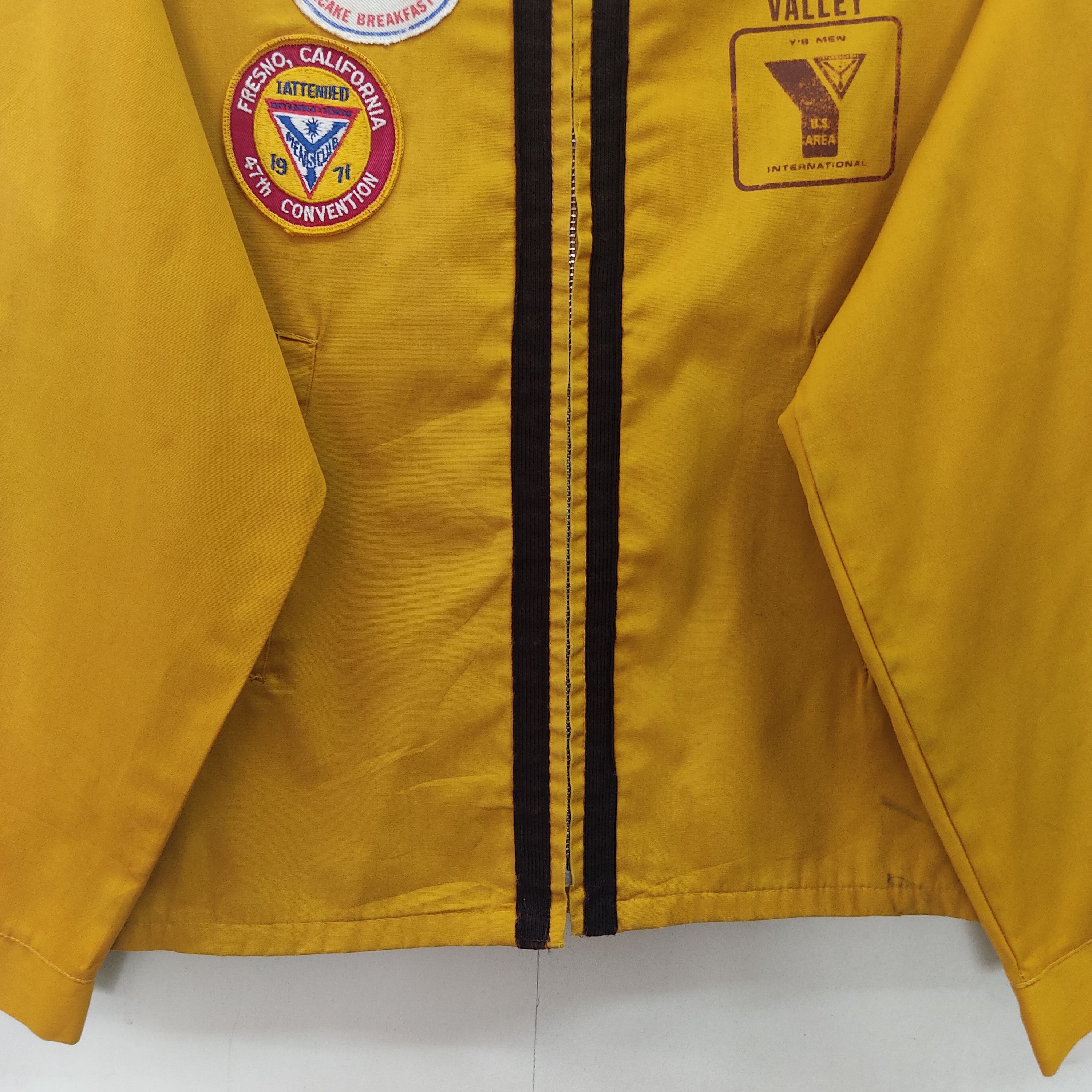 Vintage Northwest Valley Ys Men Club Mustard Patchwork Light Jacket Size US L / EU 52-54 / 3 - 5 Thumbnail
