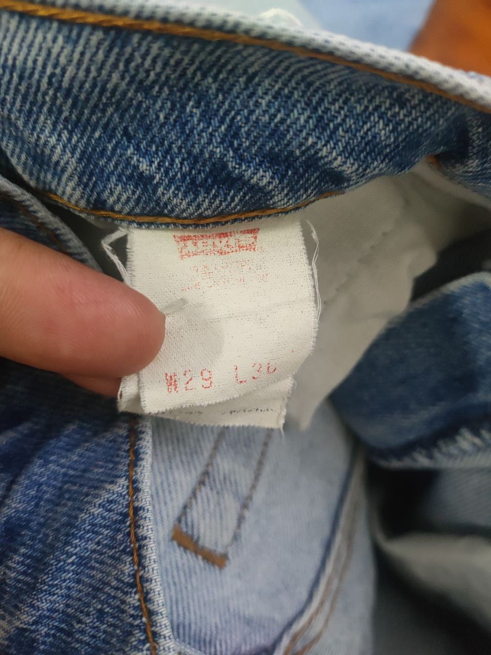 Levi's 80s Vtg Levis 505-0217 Distressed Denim 29x36 Size US 27 - 10 Thumbnail