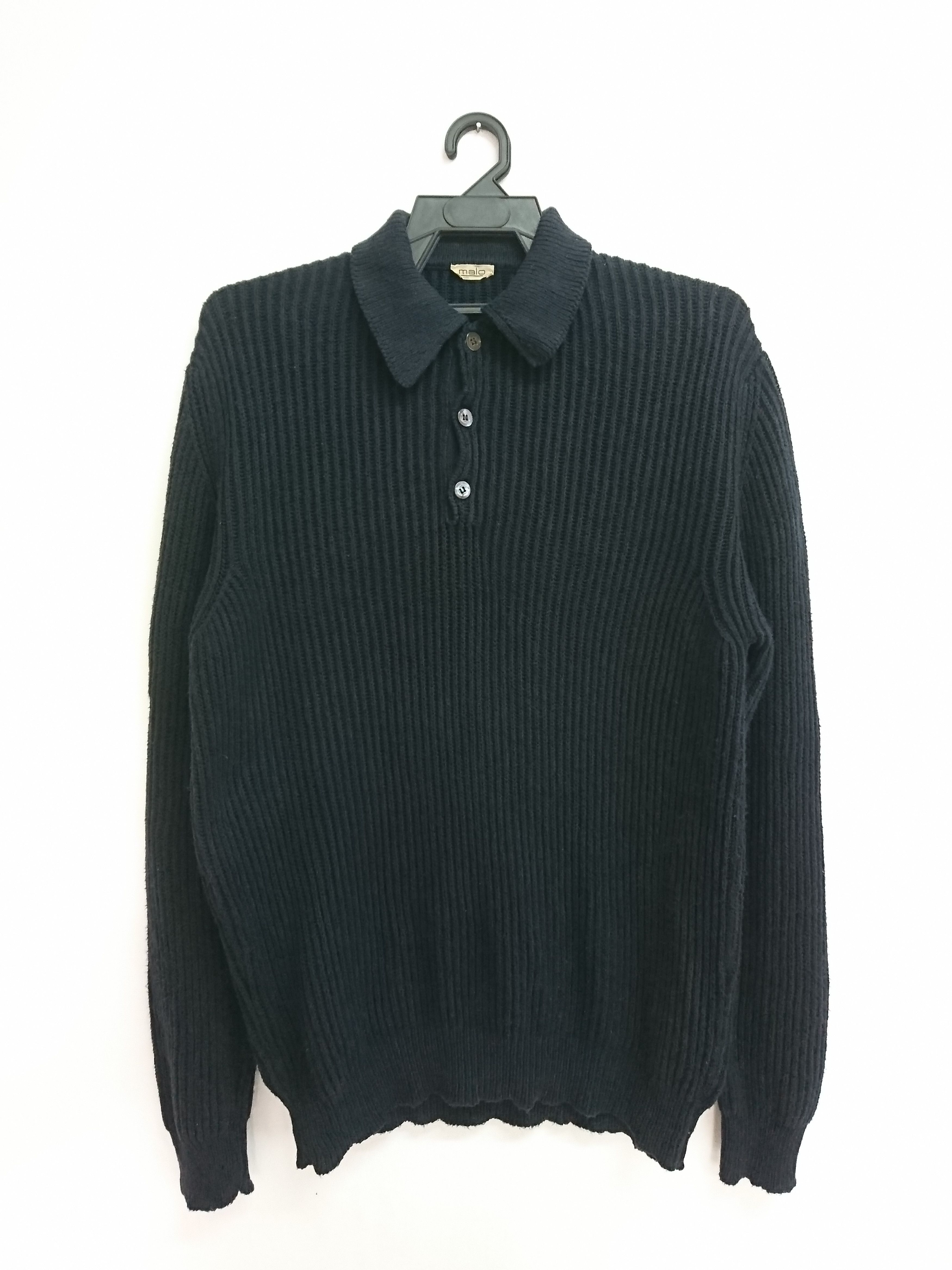 Malo Malo heavy cotton knitted sweater Size US S / EU 44-46 / 1 - 1 Thumbnail
