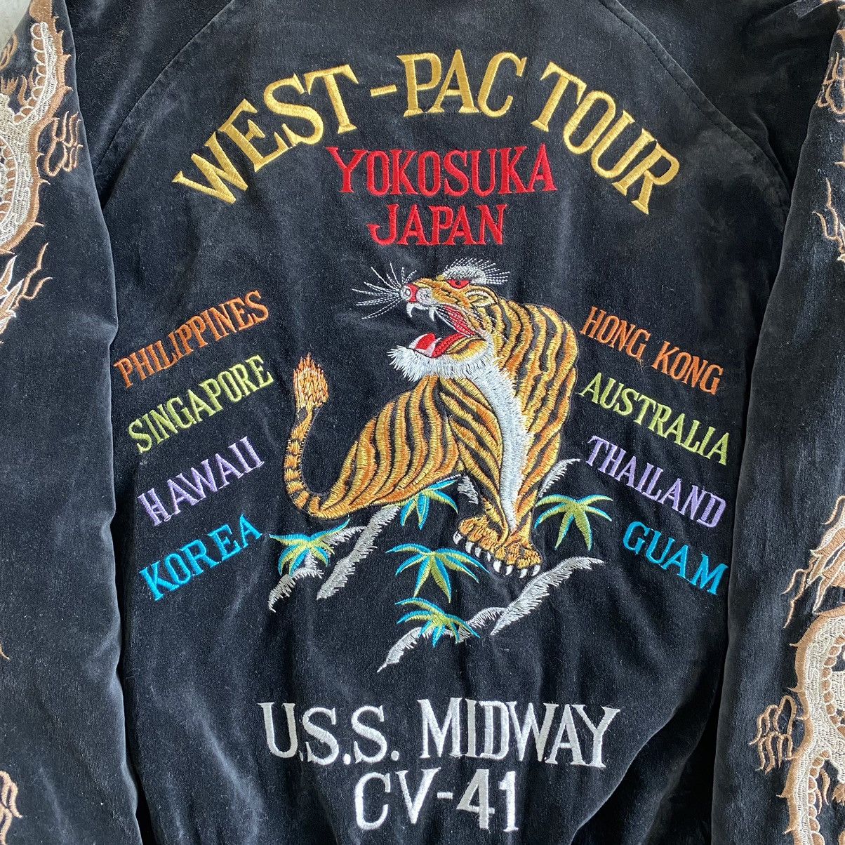 Vintage Vintage West Pac Velvet Black Sukajan Souvenir Jacket Medium Size US M / EU 48-50 / 2 - 6 Thumbnail